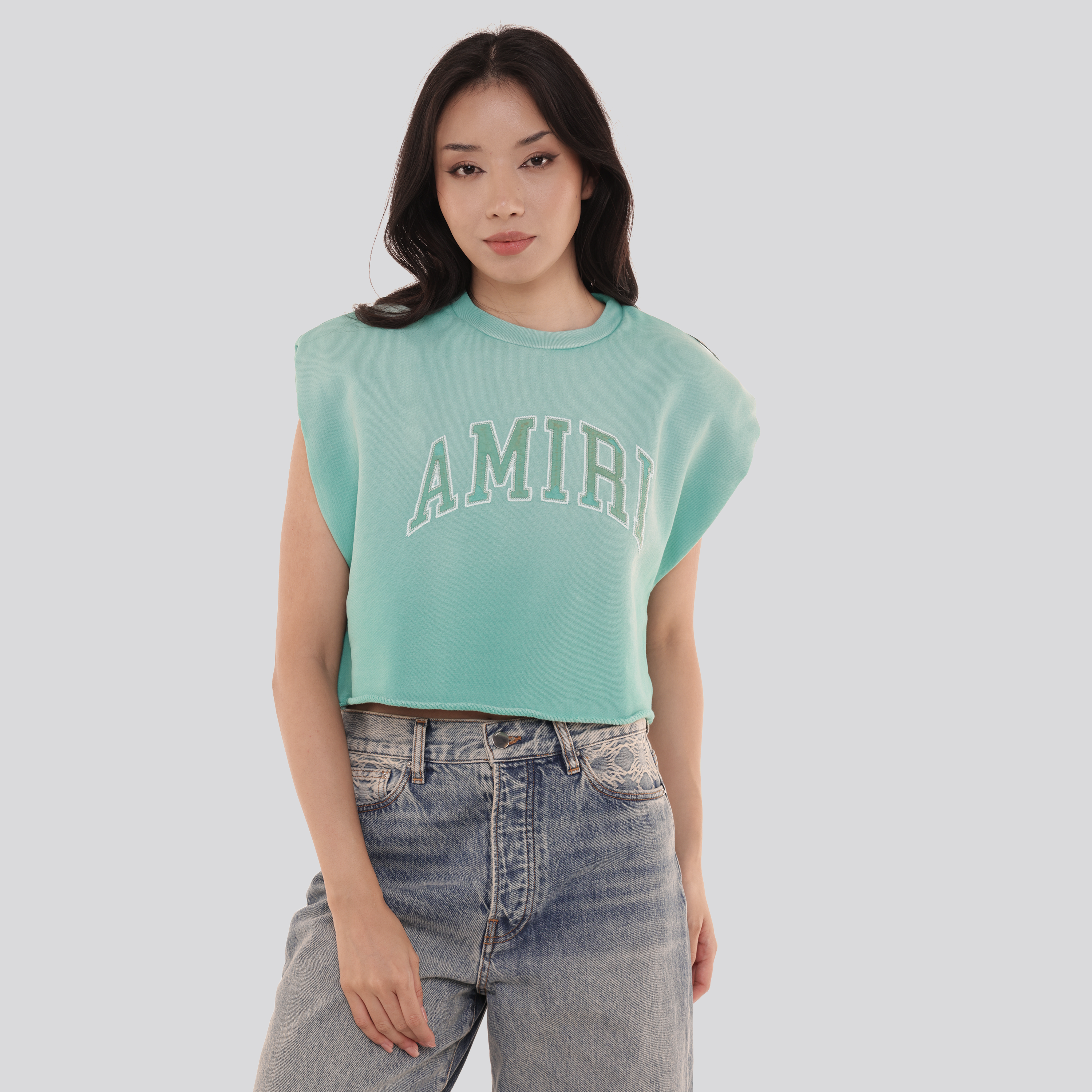 Top Azul AMIRI Vintage Shoulder