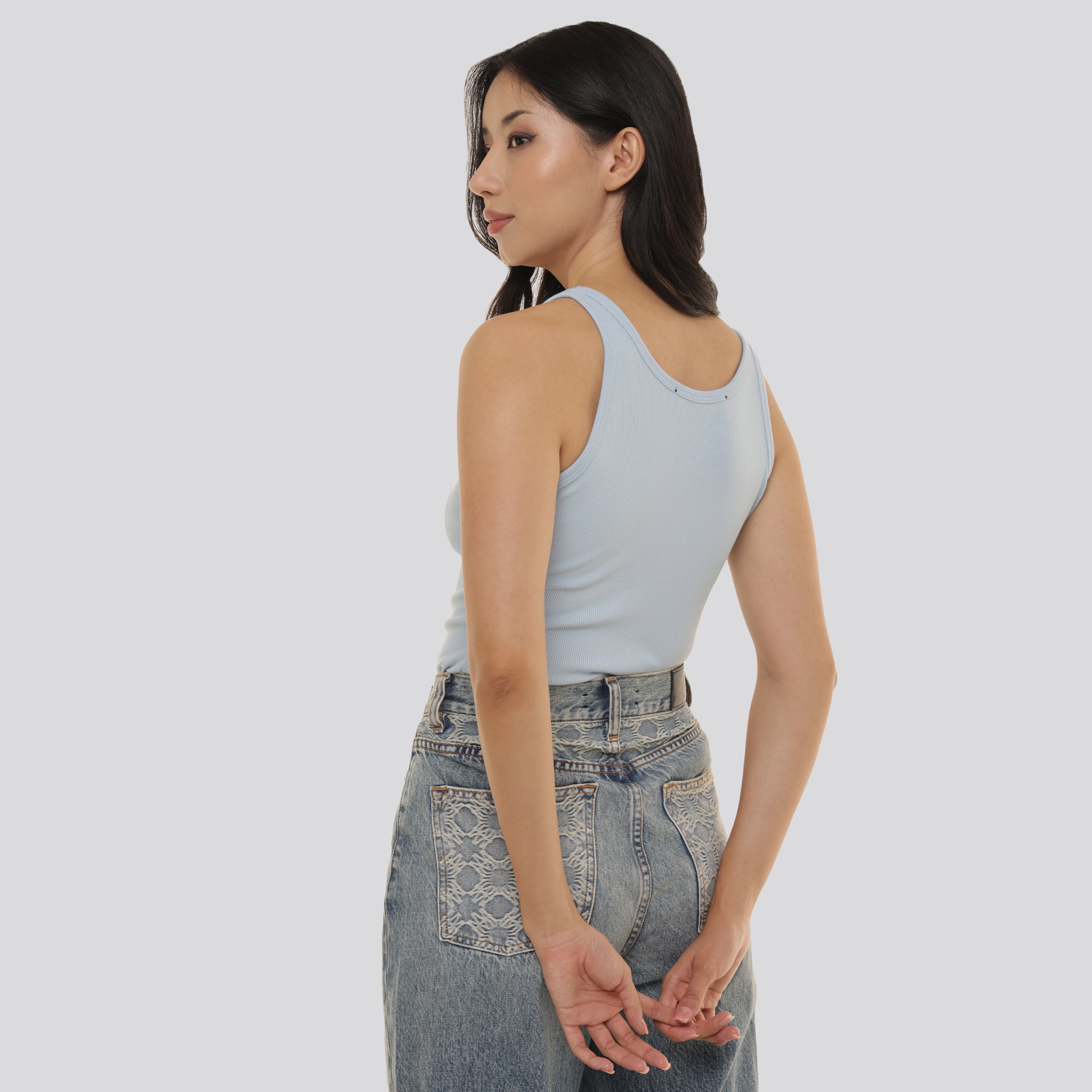 Top Celeste AMIRI Stacked Halter