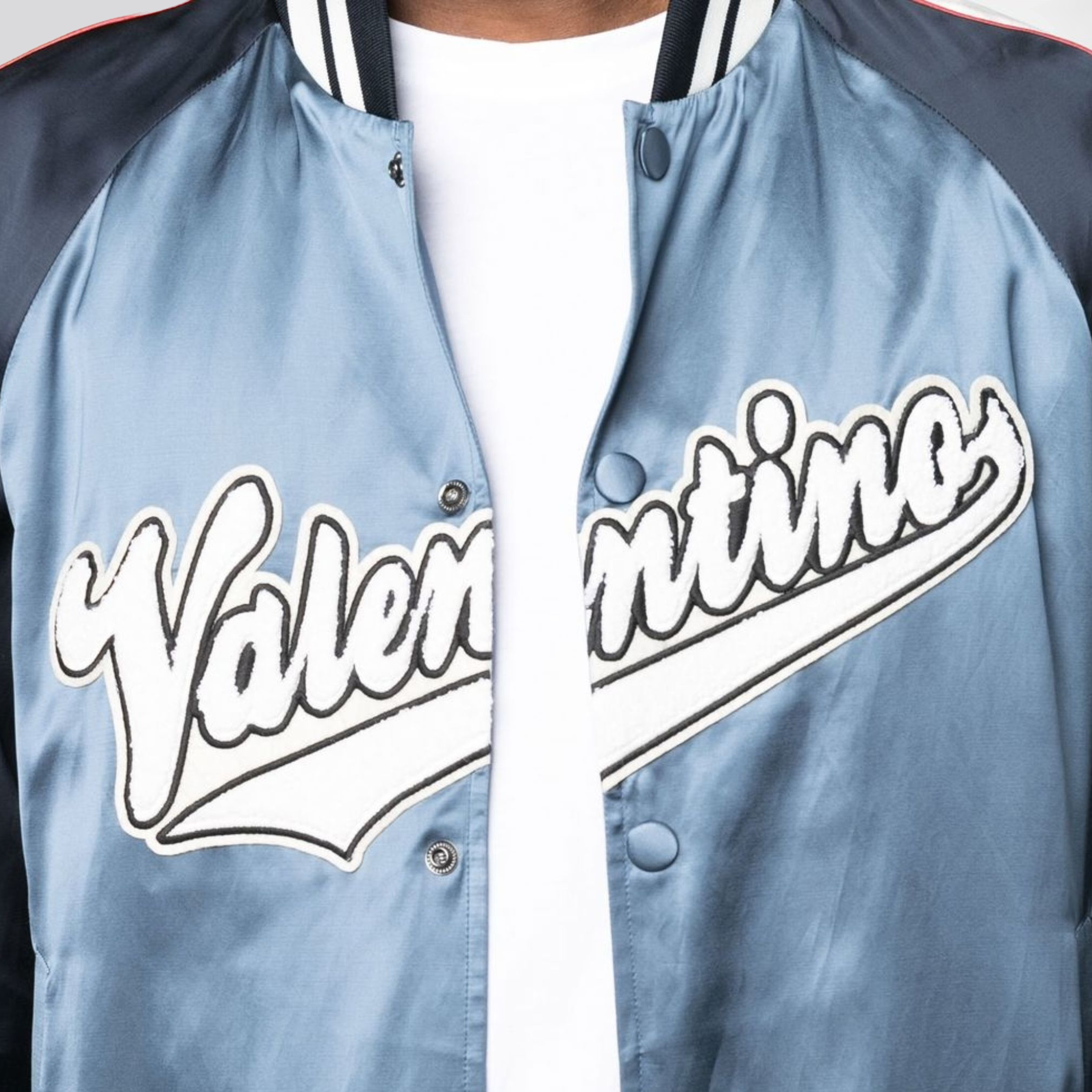 Chaqueta Azul Valentino Baseball Bomber