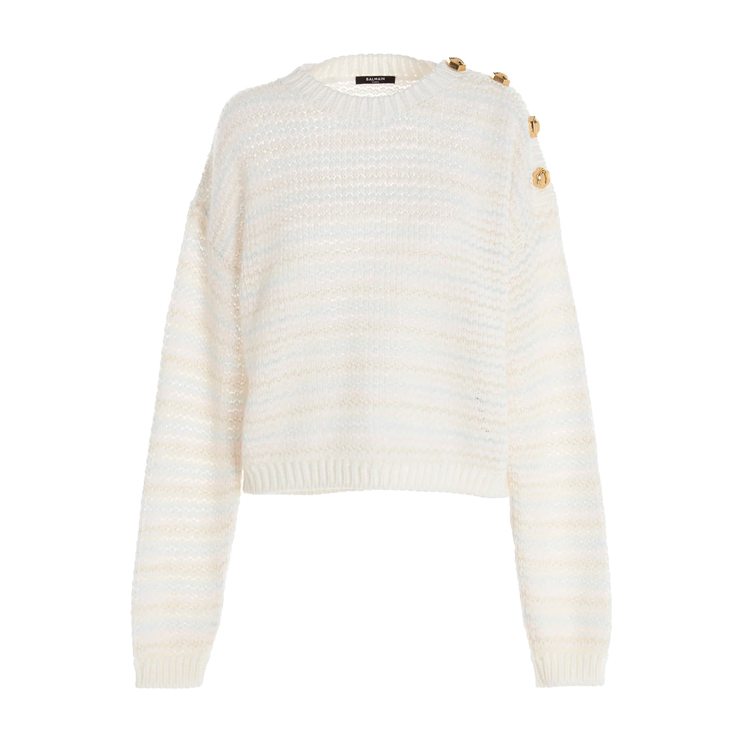 Suéter Blanco Balmain Buttom