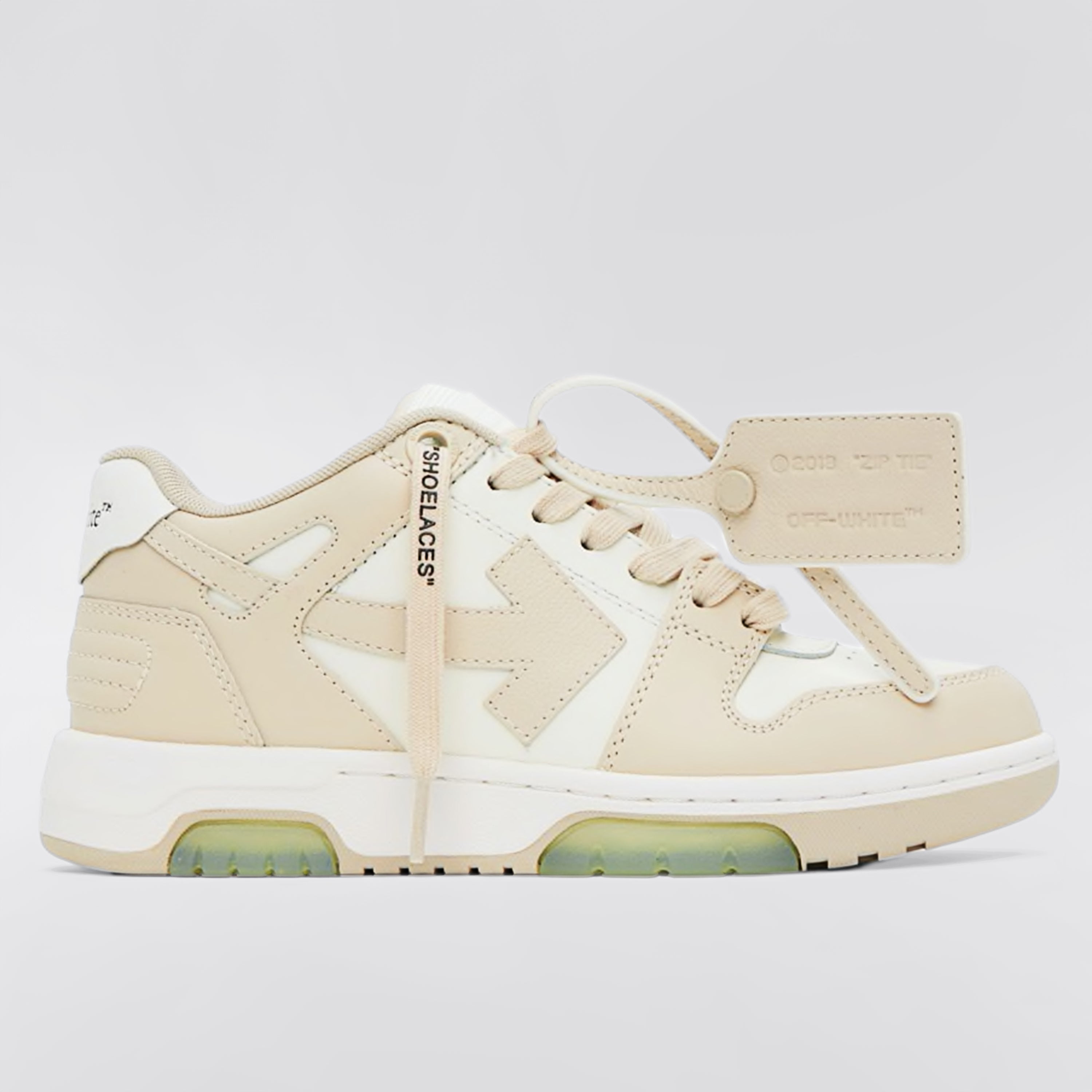 Sneakers Beige Blanco Off-White "OOO"