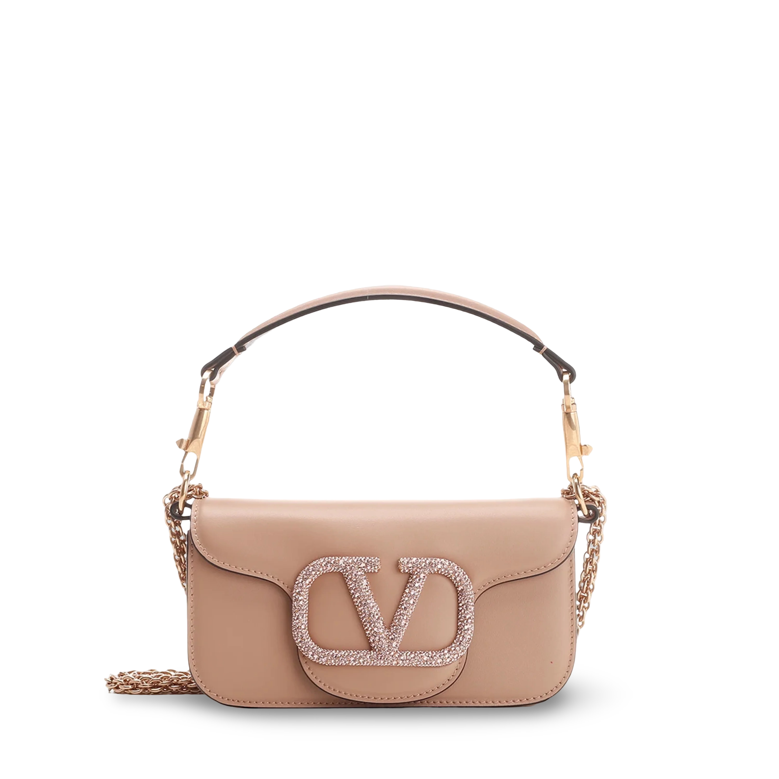 Cartera Rose Cannelle Valentino Vlogo Crystal