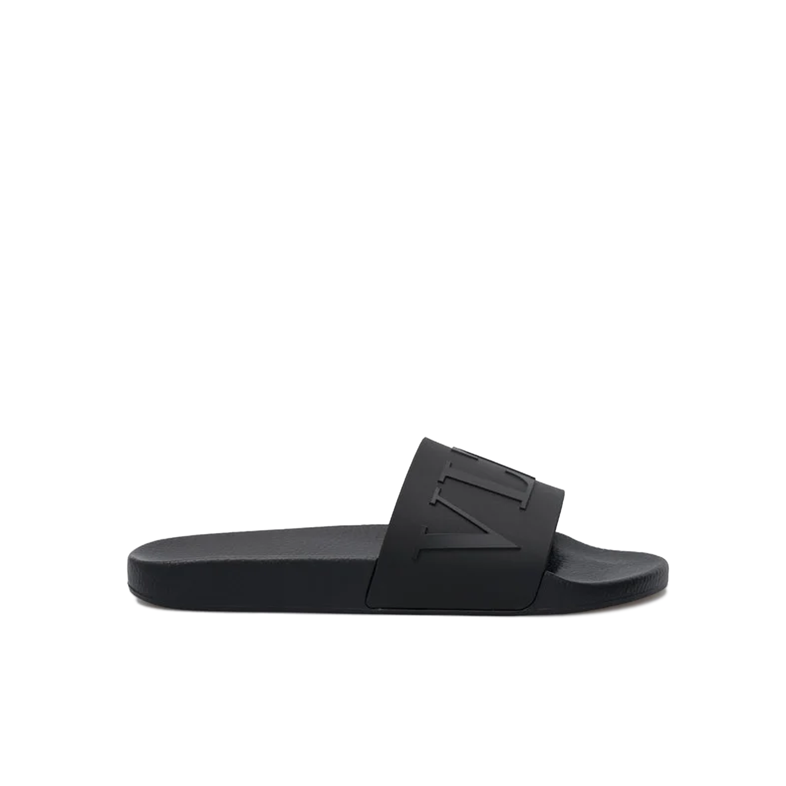 Sandalias Negras Valentino Logo