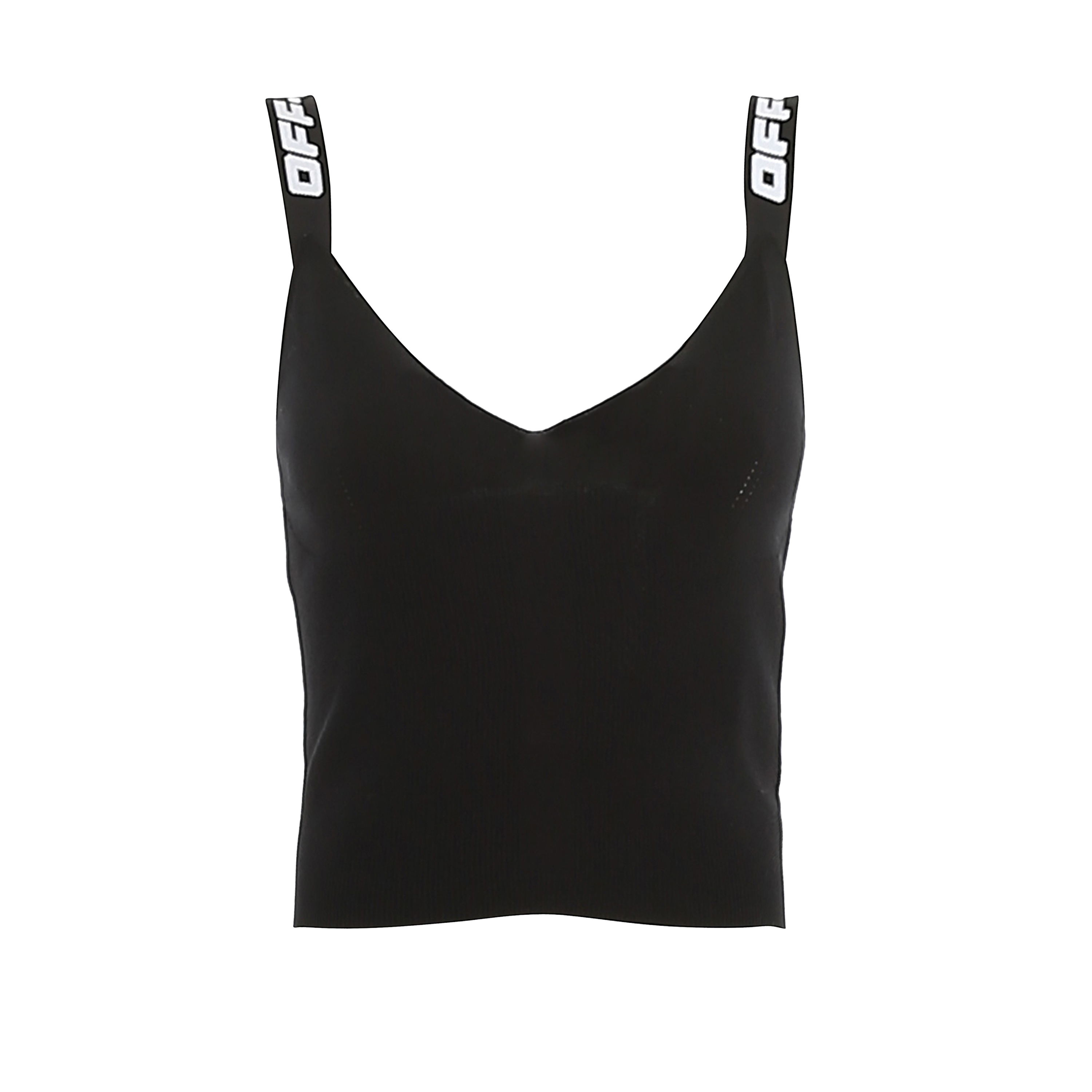 Top Negro Off-White Top Black Off-White