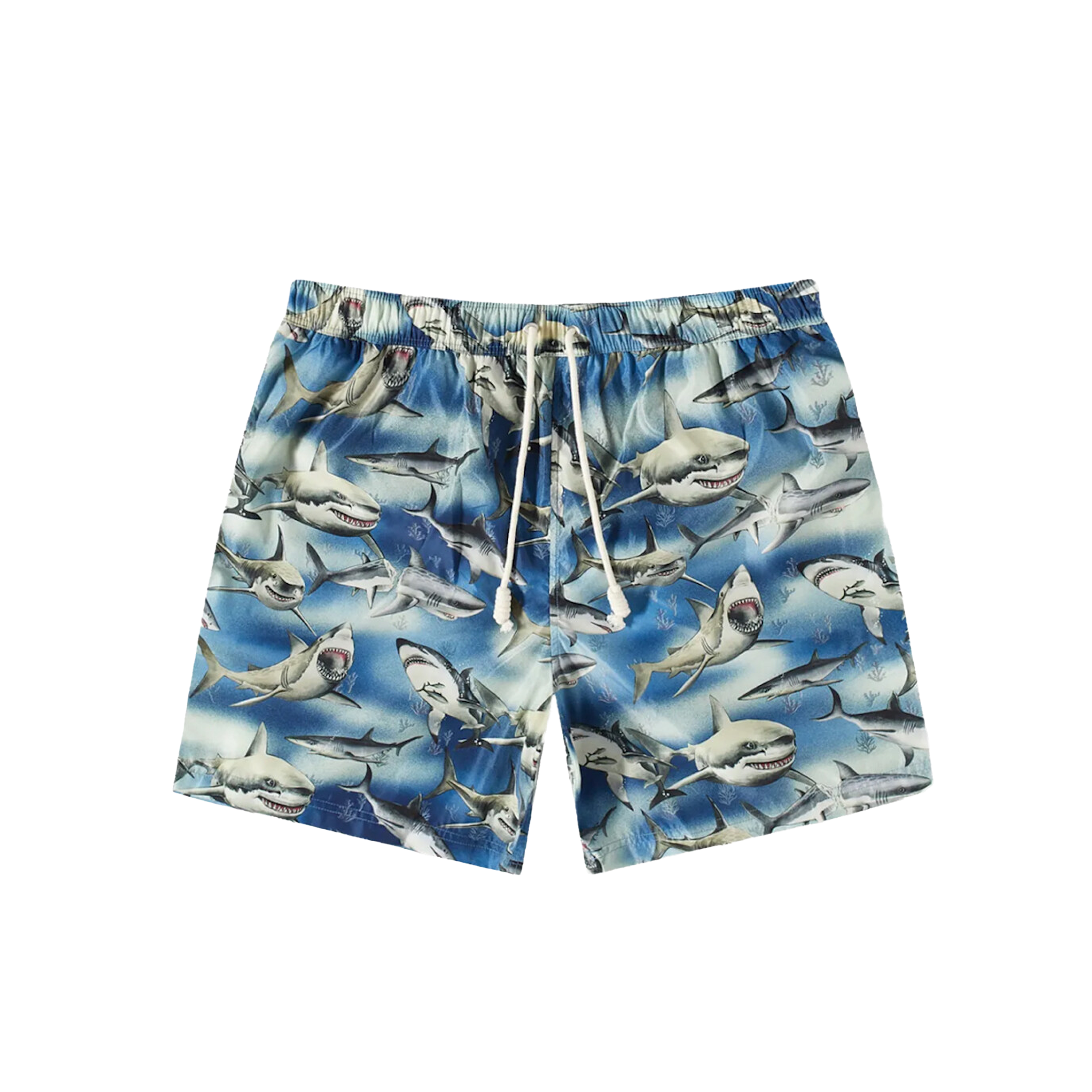 Pantaloneta Azul Palm Angels Sharks