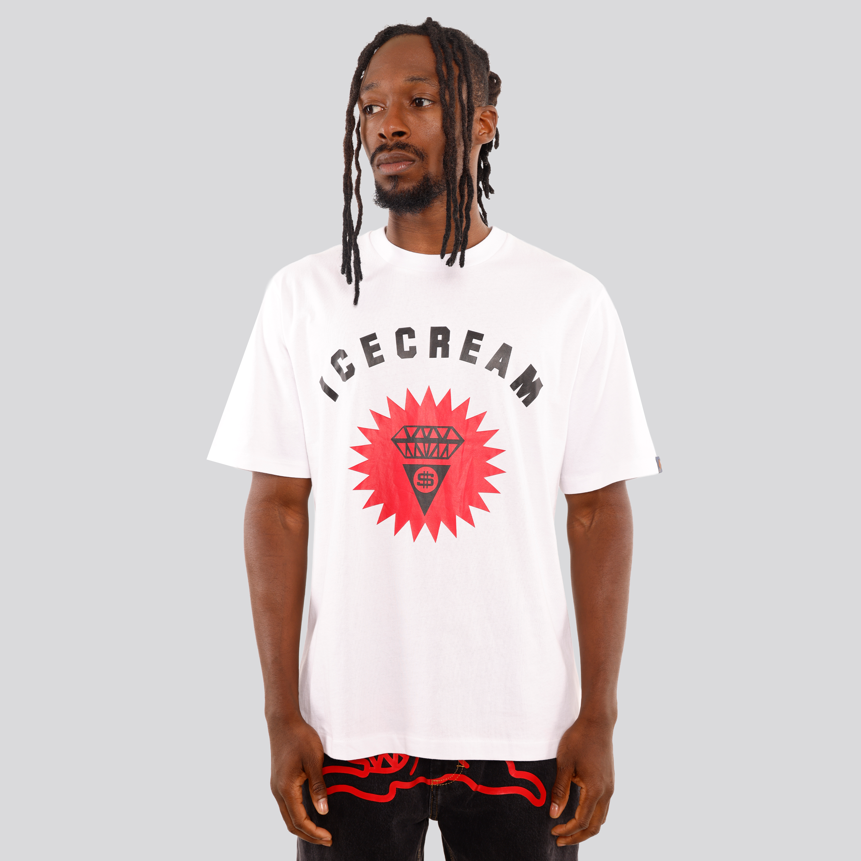 Camiseta Blanca Ice Cream Signet Logo