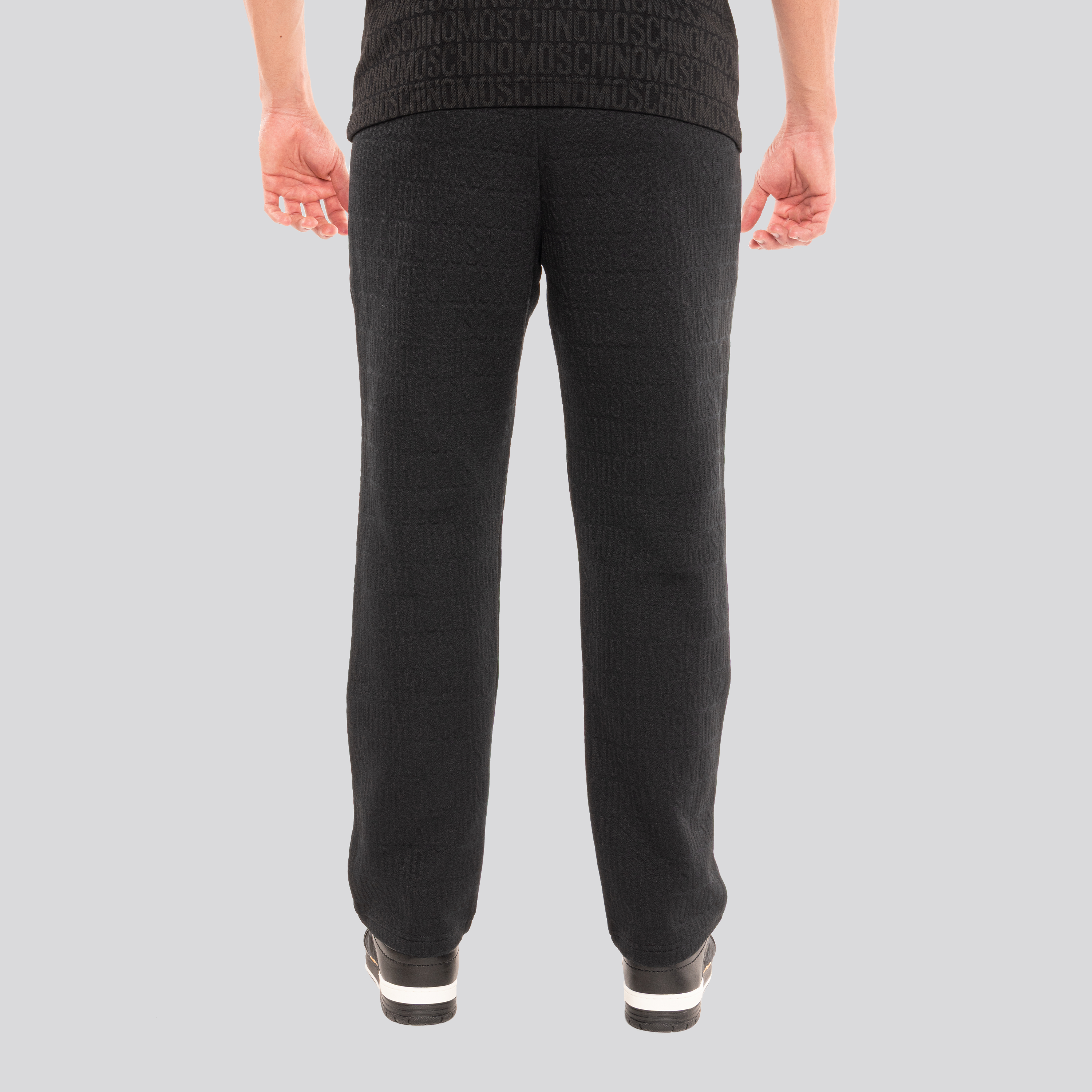 Sudadera Negra Moschino Monogram Logo