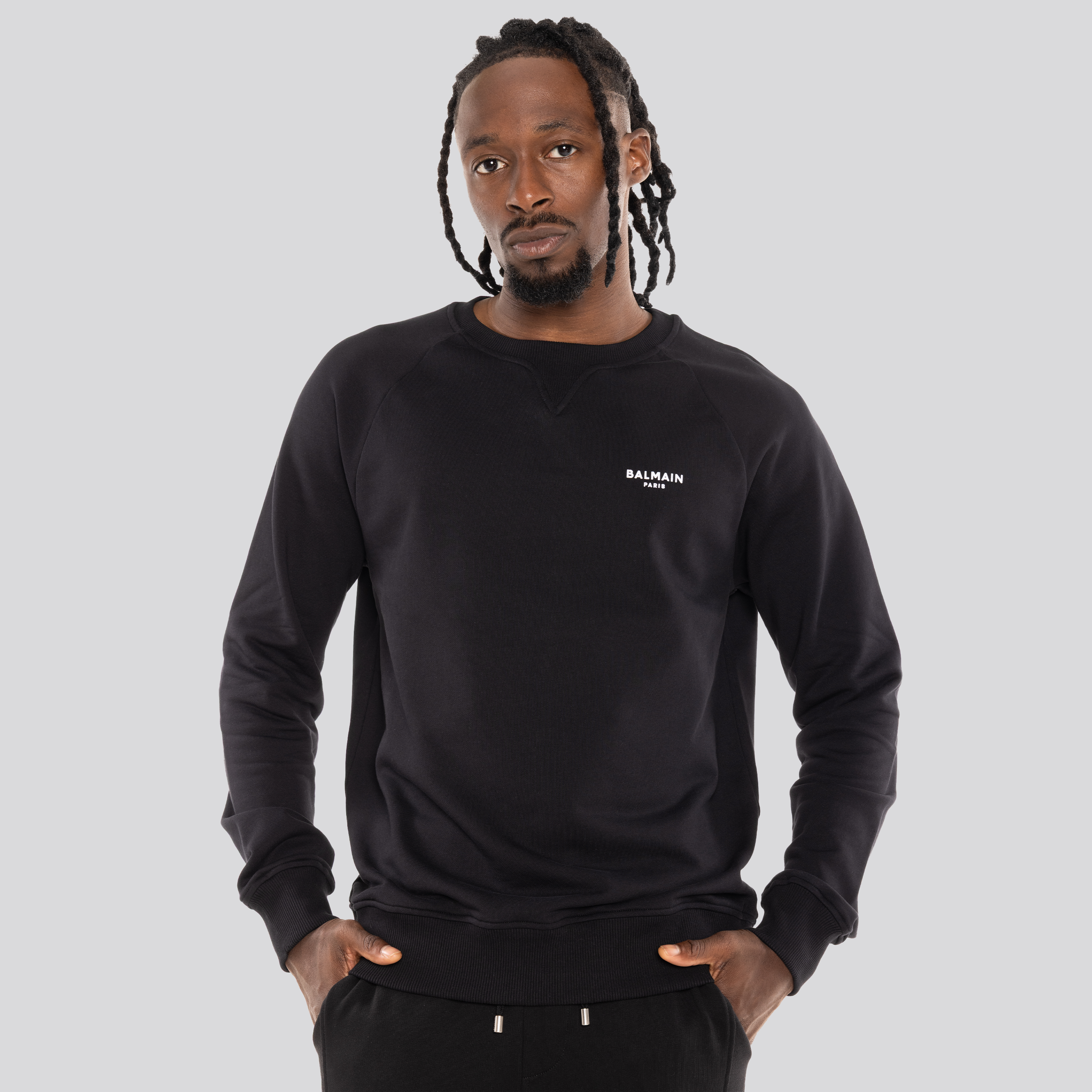 Buzo Negro Balmain Flock