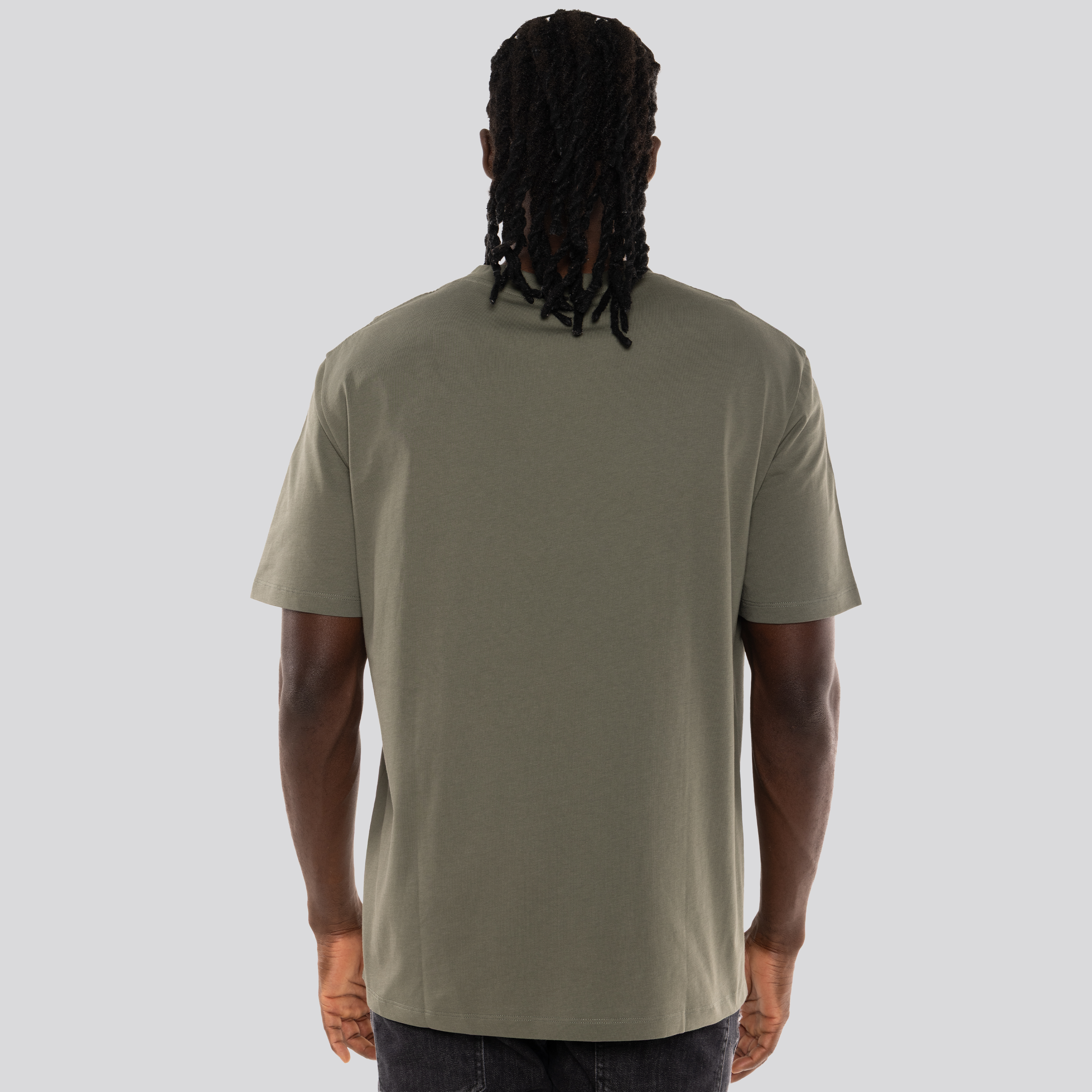 Camiseta Verde Balmain Coin Flock