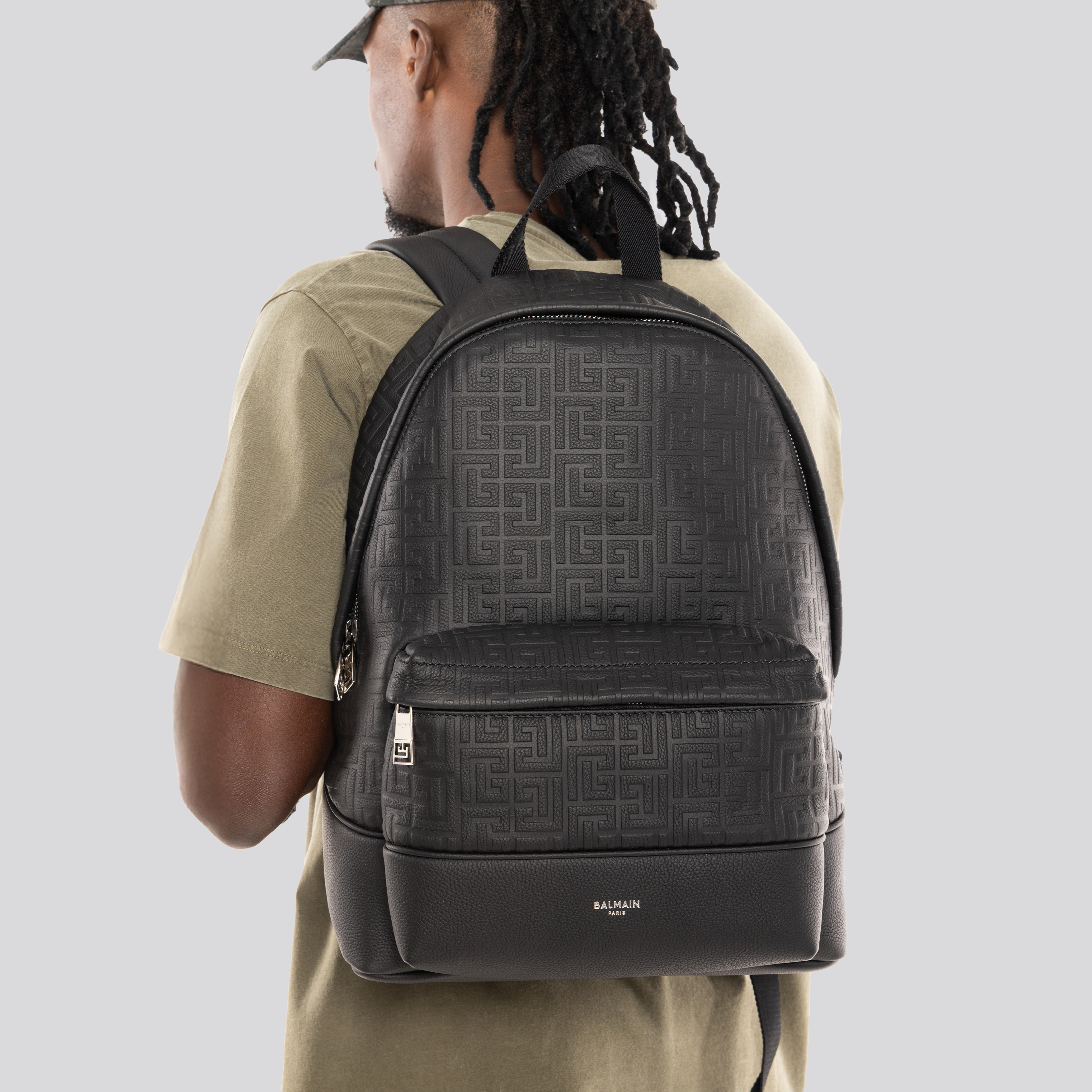 Morral Negro Balmain Leather