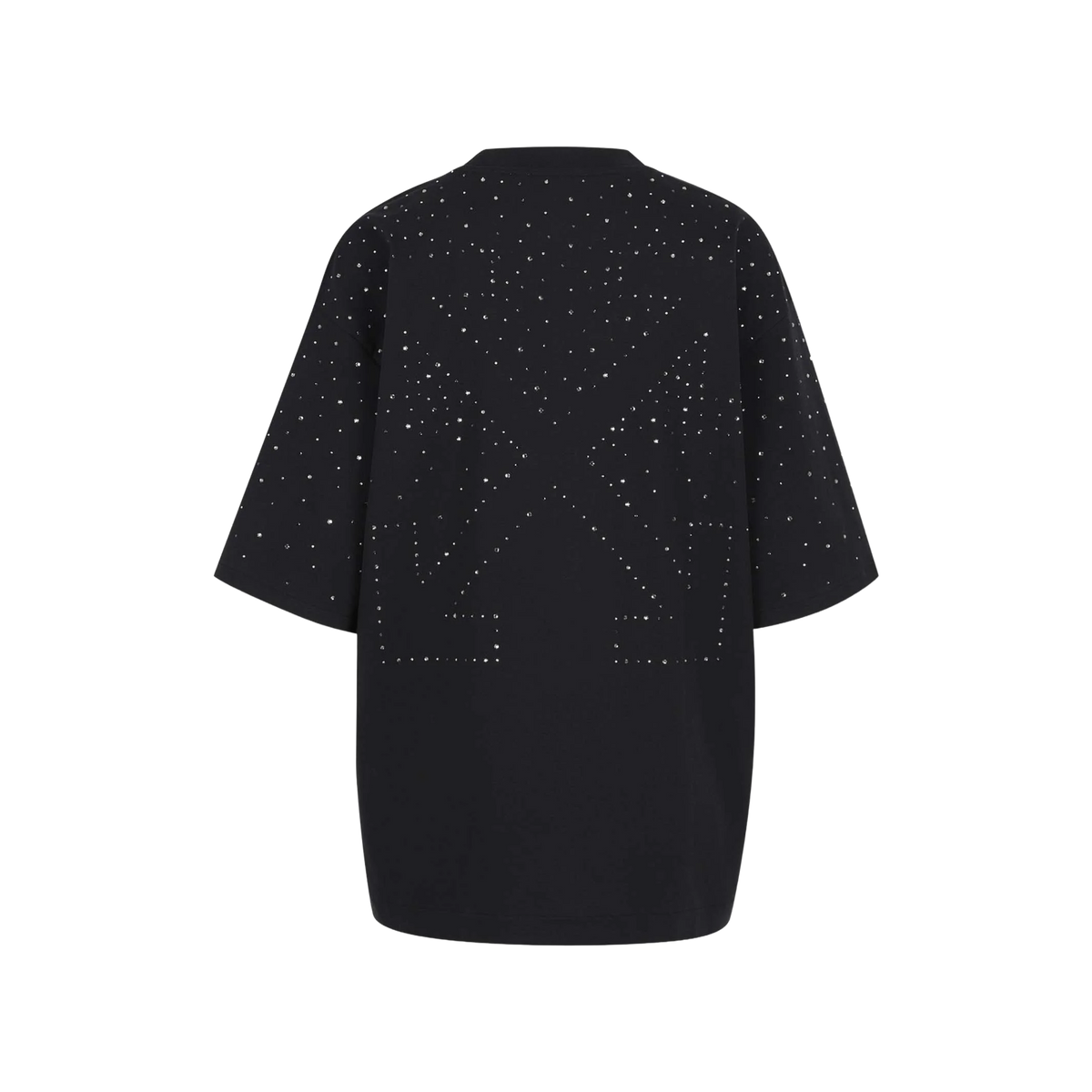 Camiseta Negra Off-White Swarovski Arrow Skate