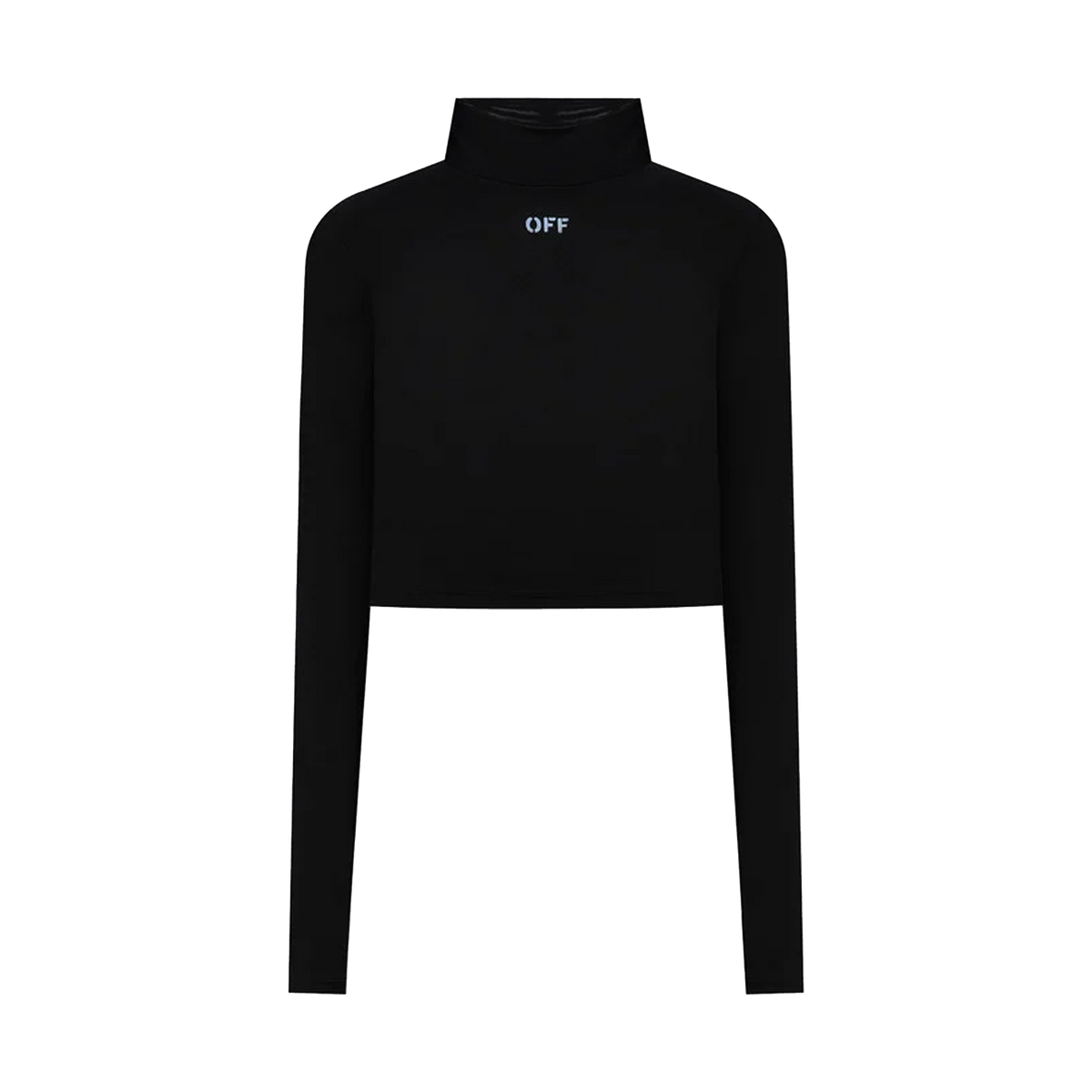 Top Negro Off-White Long Sleeves Off Stamp