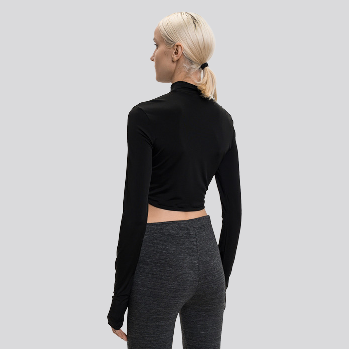 Top Negro Off-White Long Sleeves Off Stamp