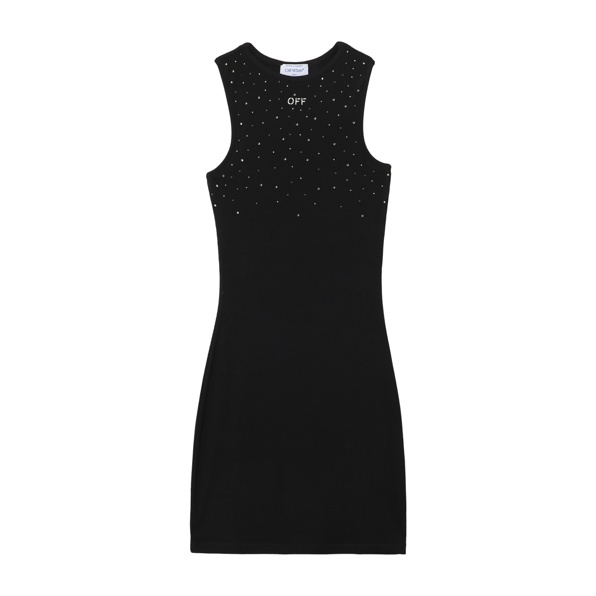 Vestido Negro Off-White Swarovski
