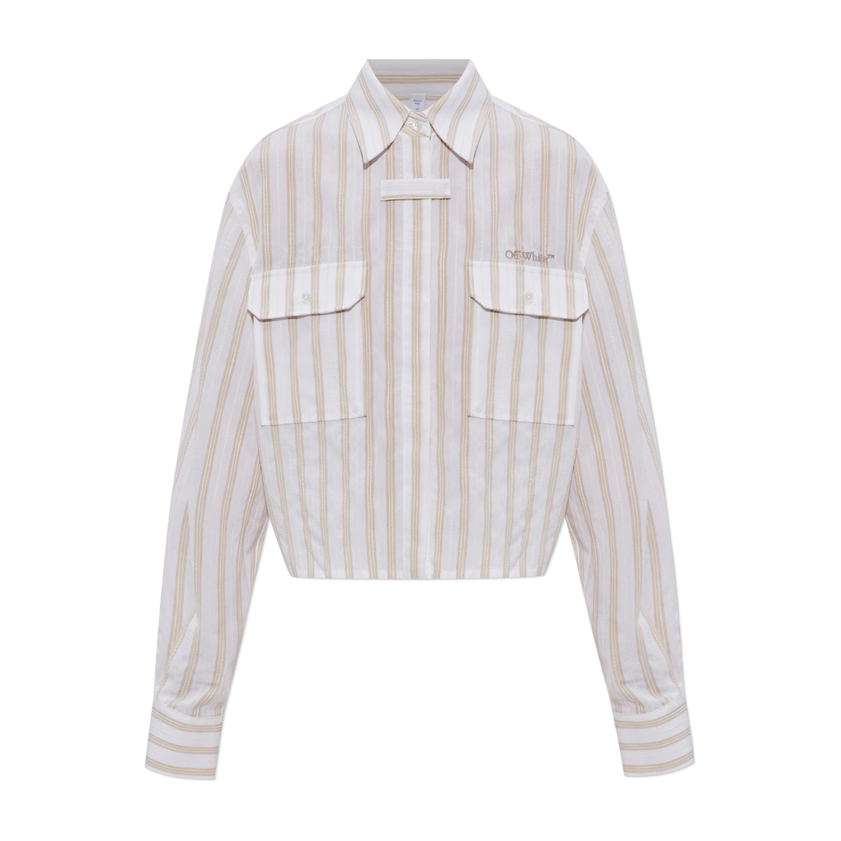 Camisa Blanca Off-White Striped