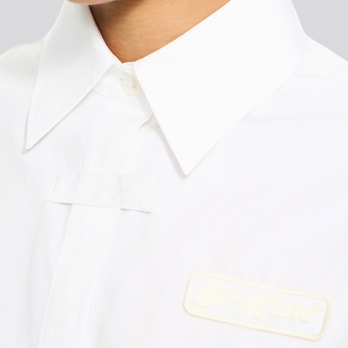 Camisa Blanca Off-White Popeline