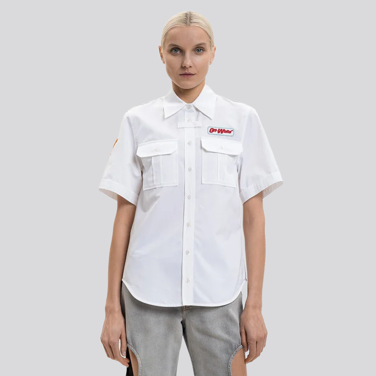 Camisa Blanca Off-White Pockets