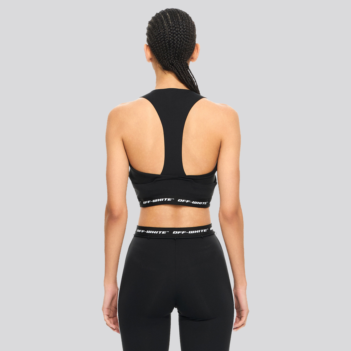 Top Negro Off-White Logoband