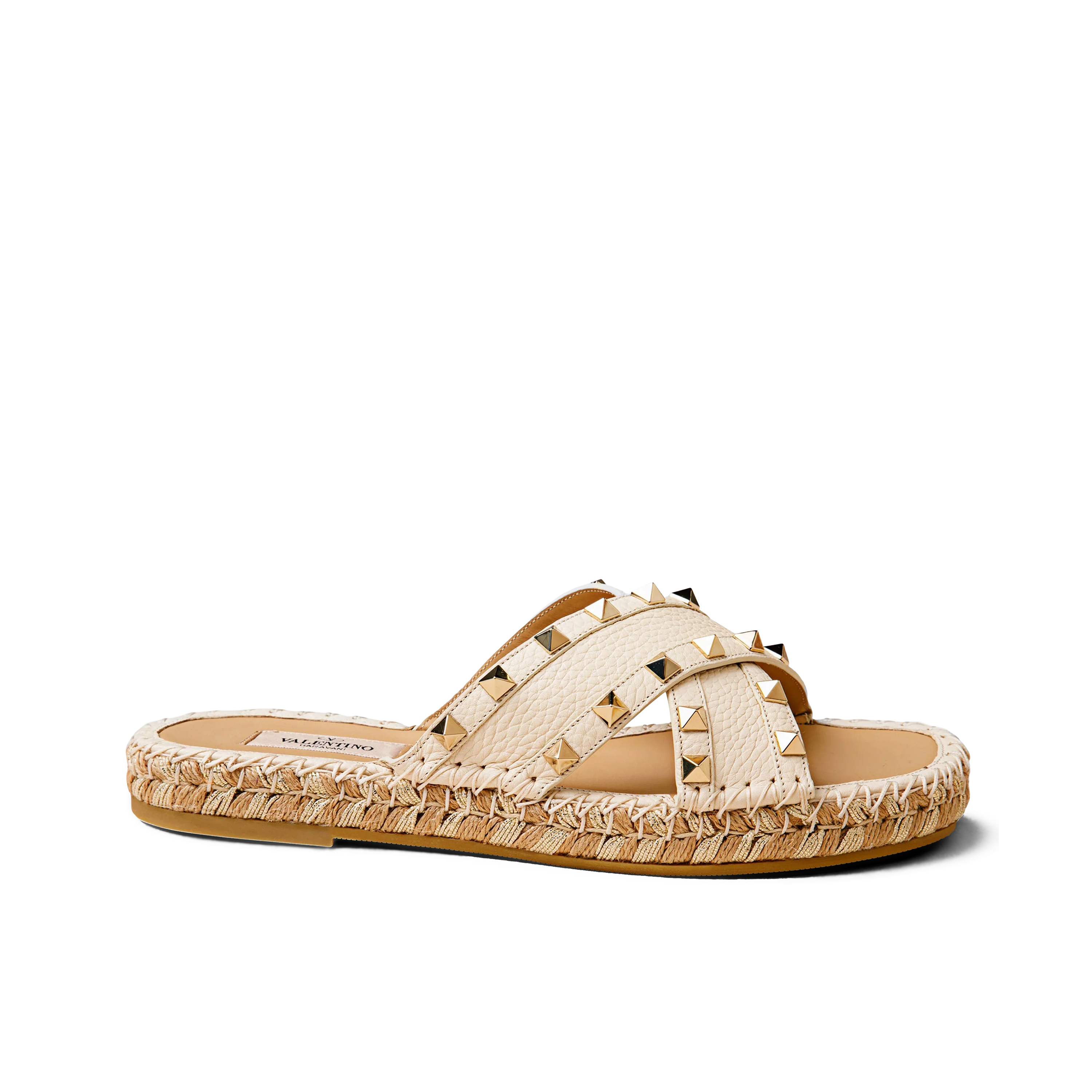Sandalias Marfil Claro Alpargatas Valentino