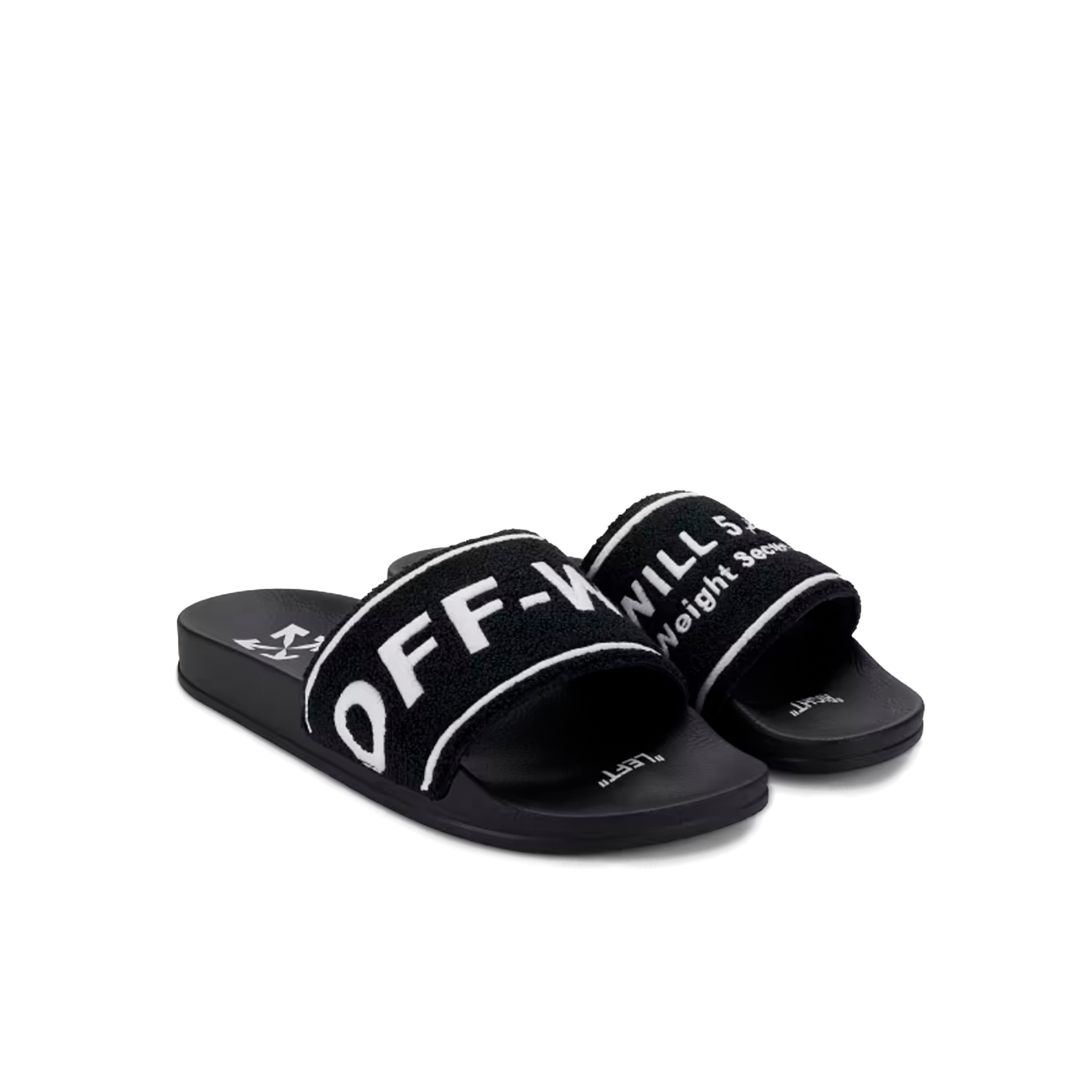 Sandalias Negras Off-White Weight Security