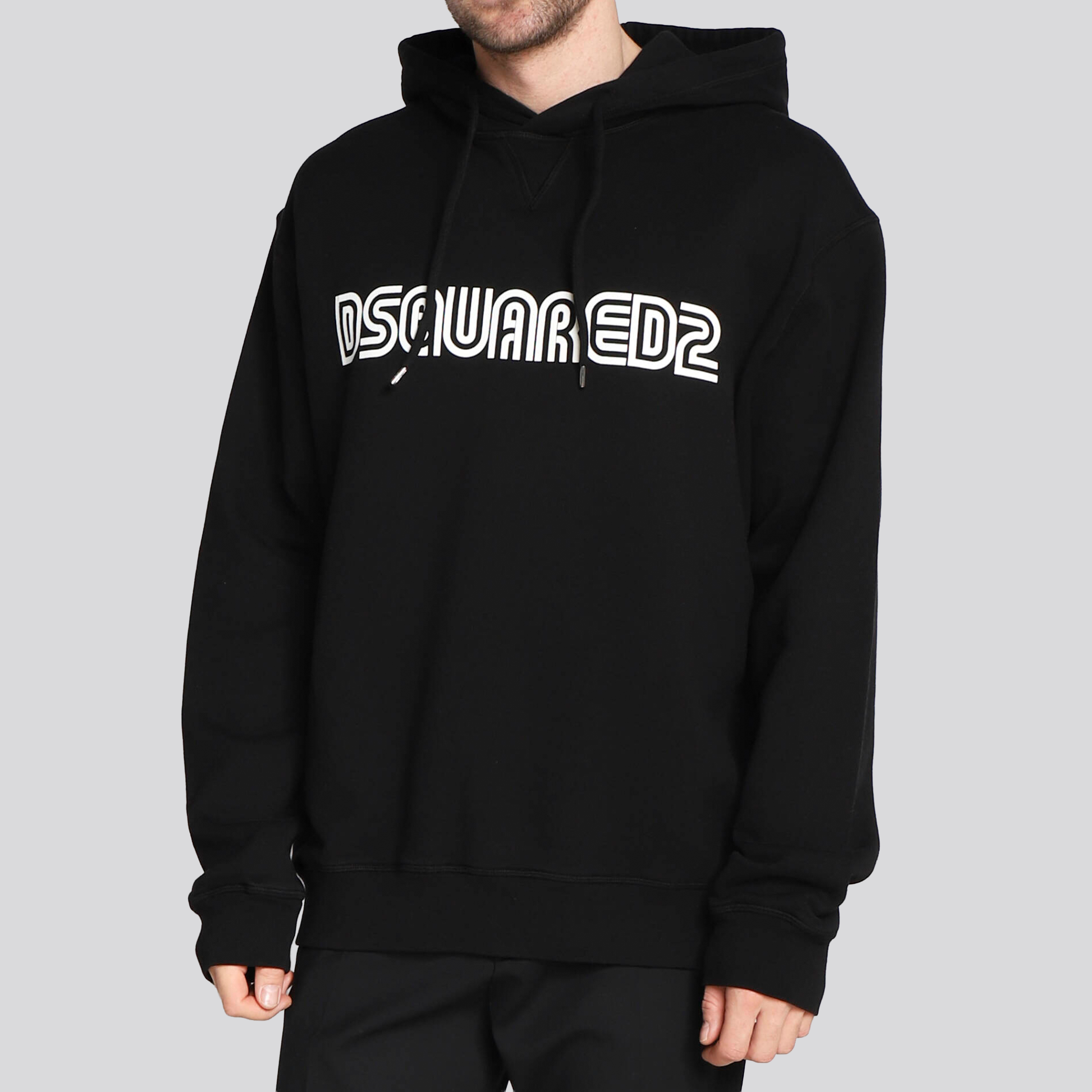 Buzo Tipo Hoodie Negro Dsquared2 Logo