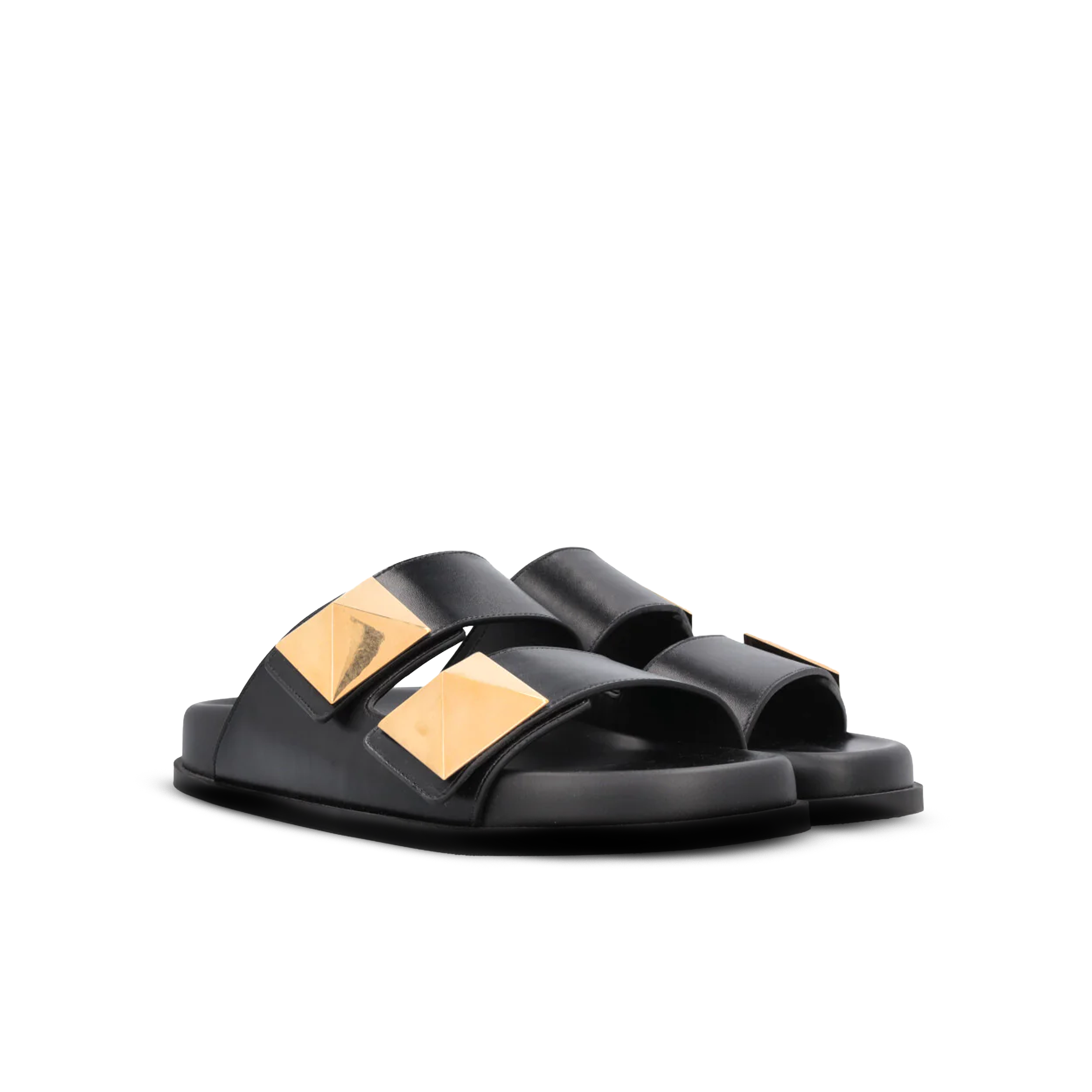 Sandalias Negras Valentino Big Stud