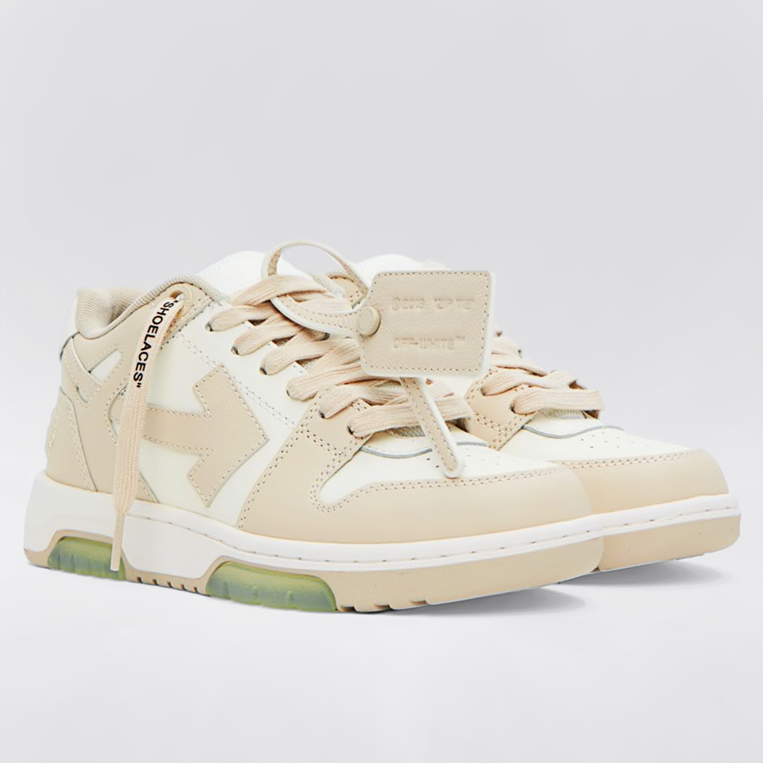 Sneakers Beige Blanco Off-White "OOO"