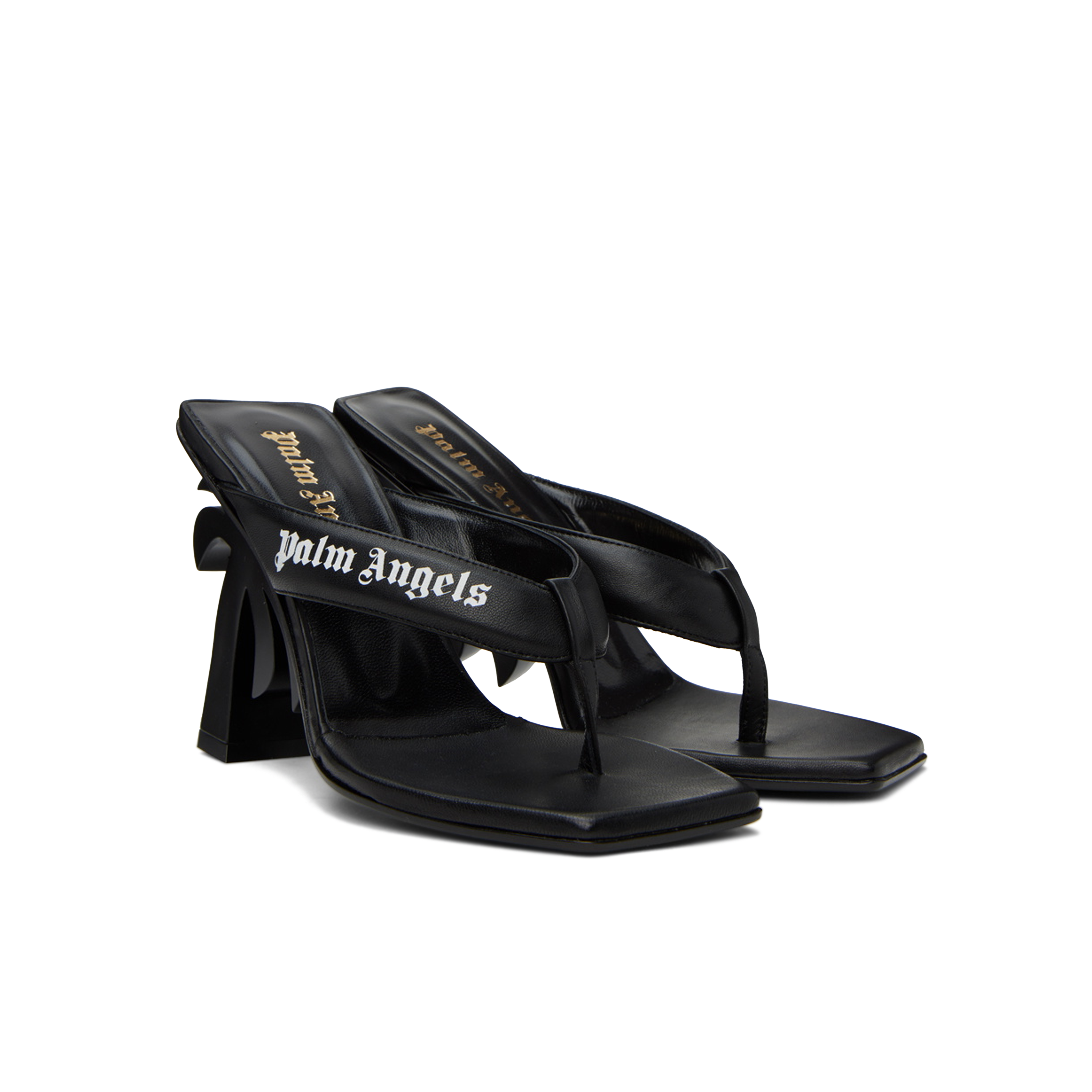 Sandalias Negras Palm Angels Palm Beach Tong
