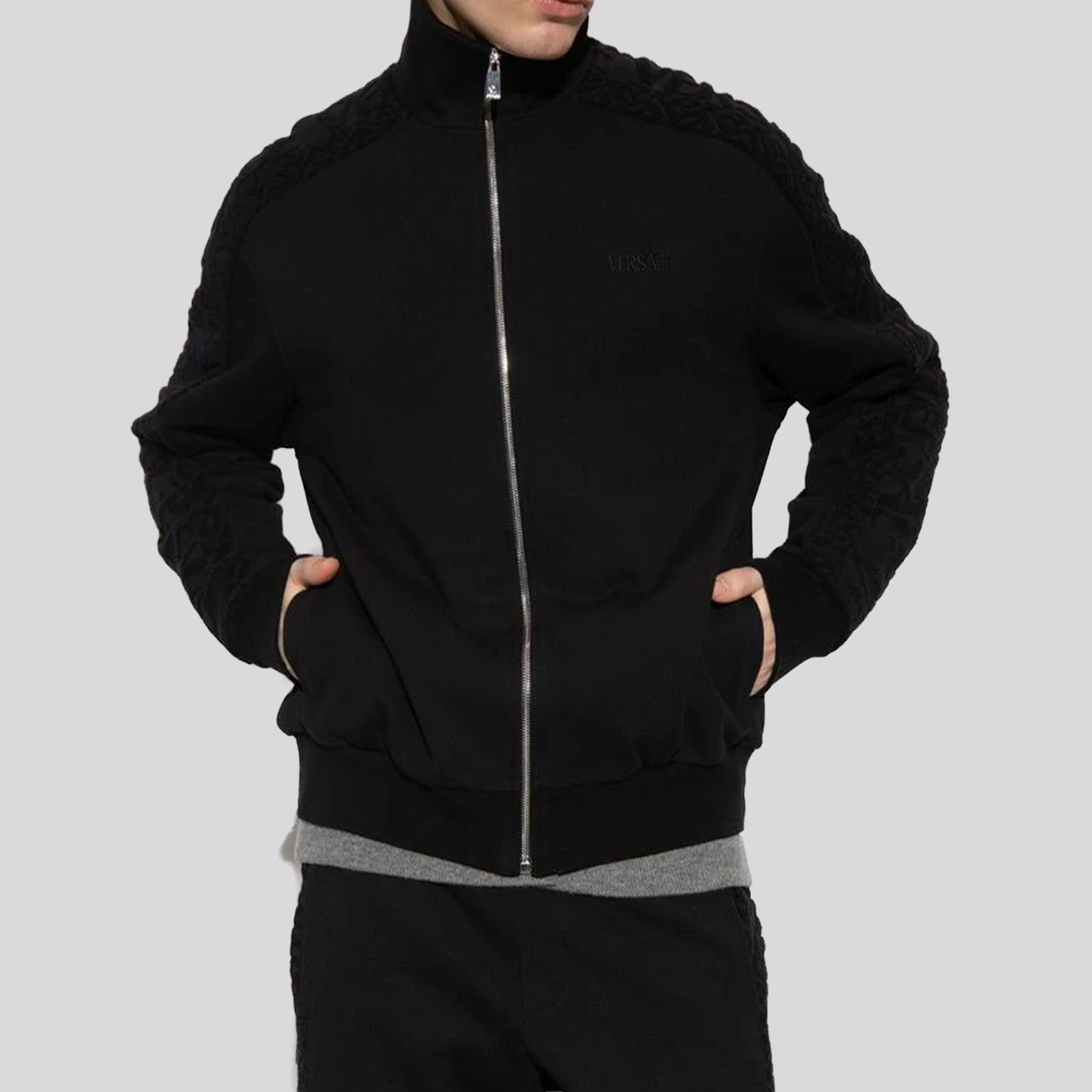 Chaqueta Negra Versace Jacket Black Versace