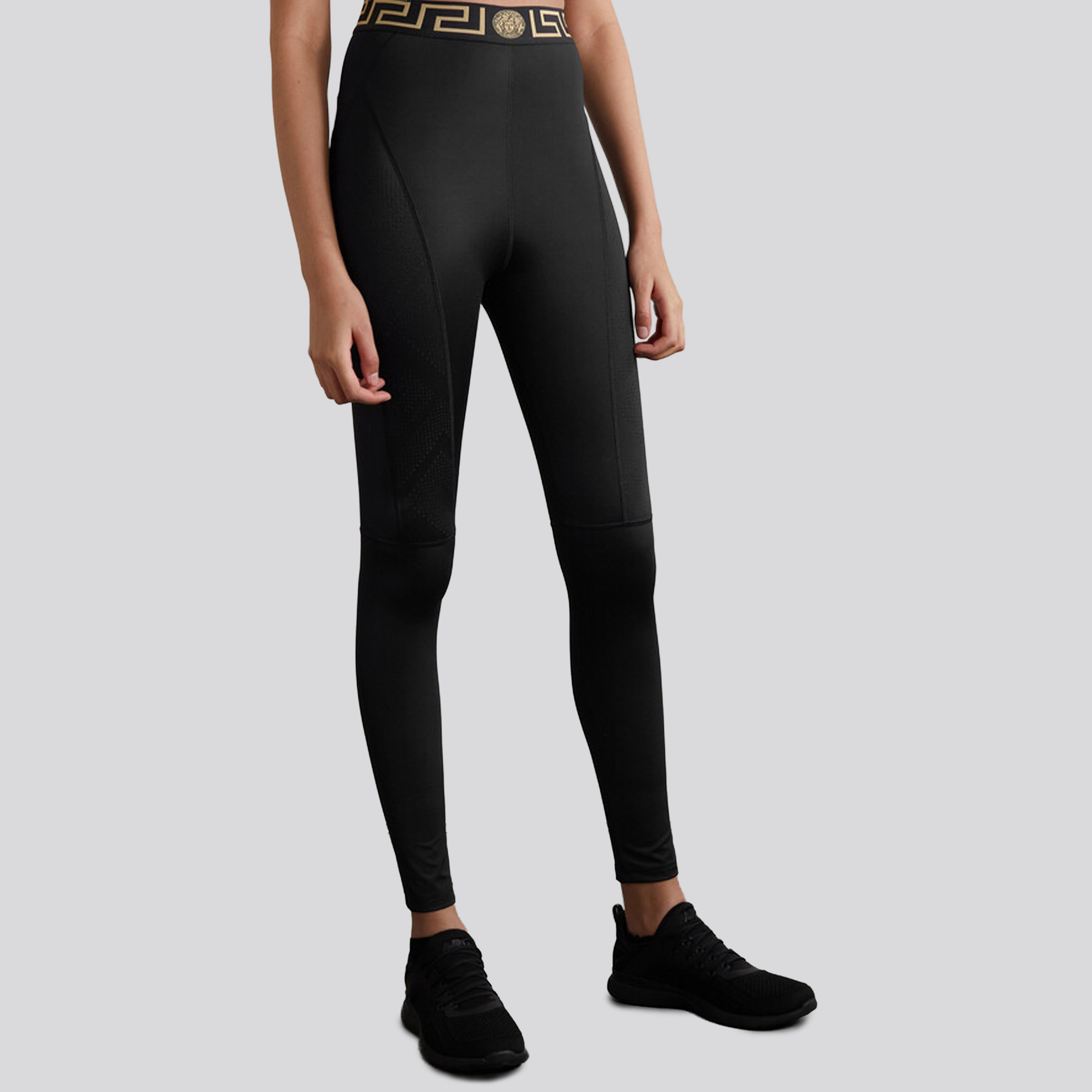 Leggins Negro Versace Greca