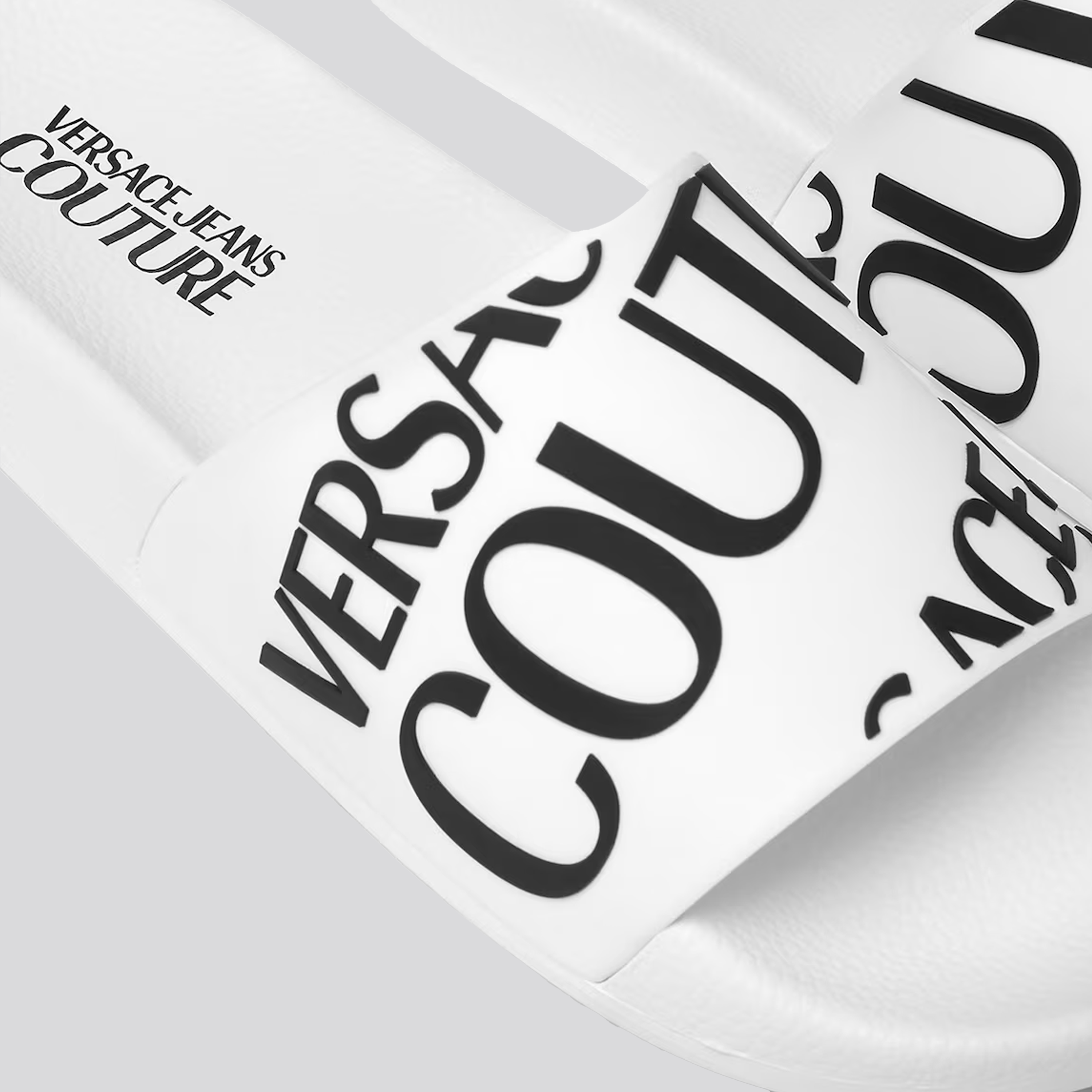 Sandalias Blancas Versace Jeans Couture Logo