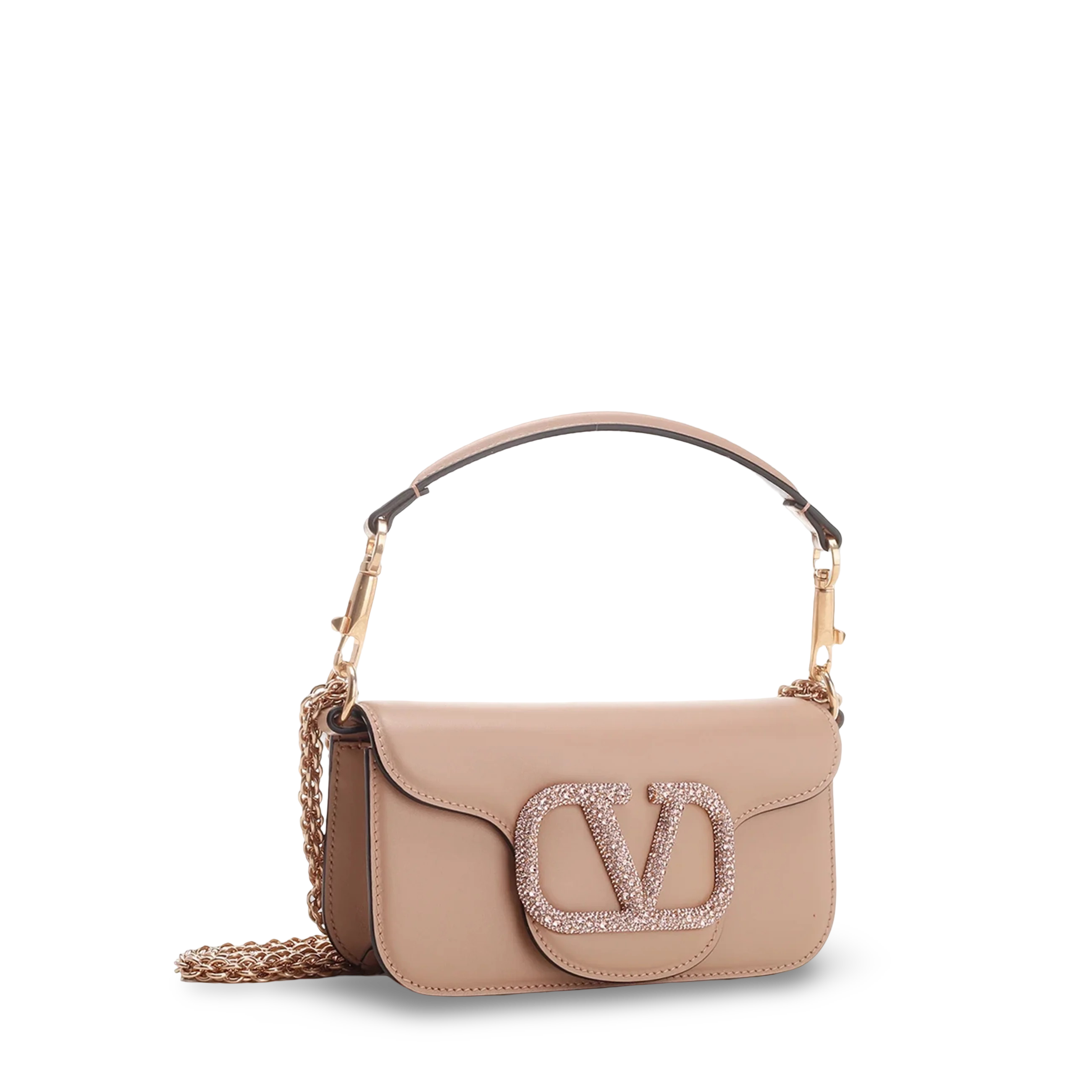Cartera Rose Cannelle Valentino Vlogo Crystal