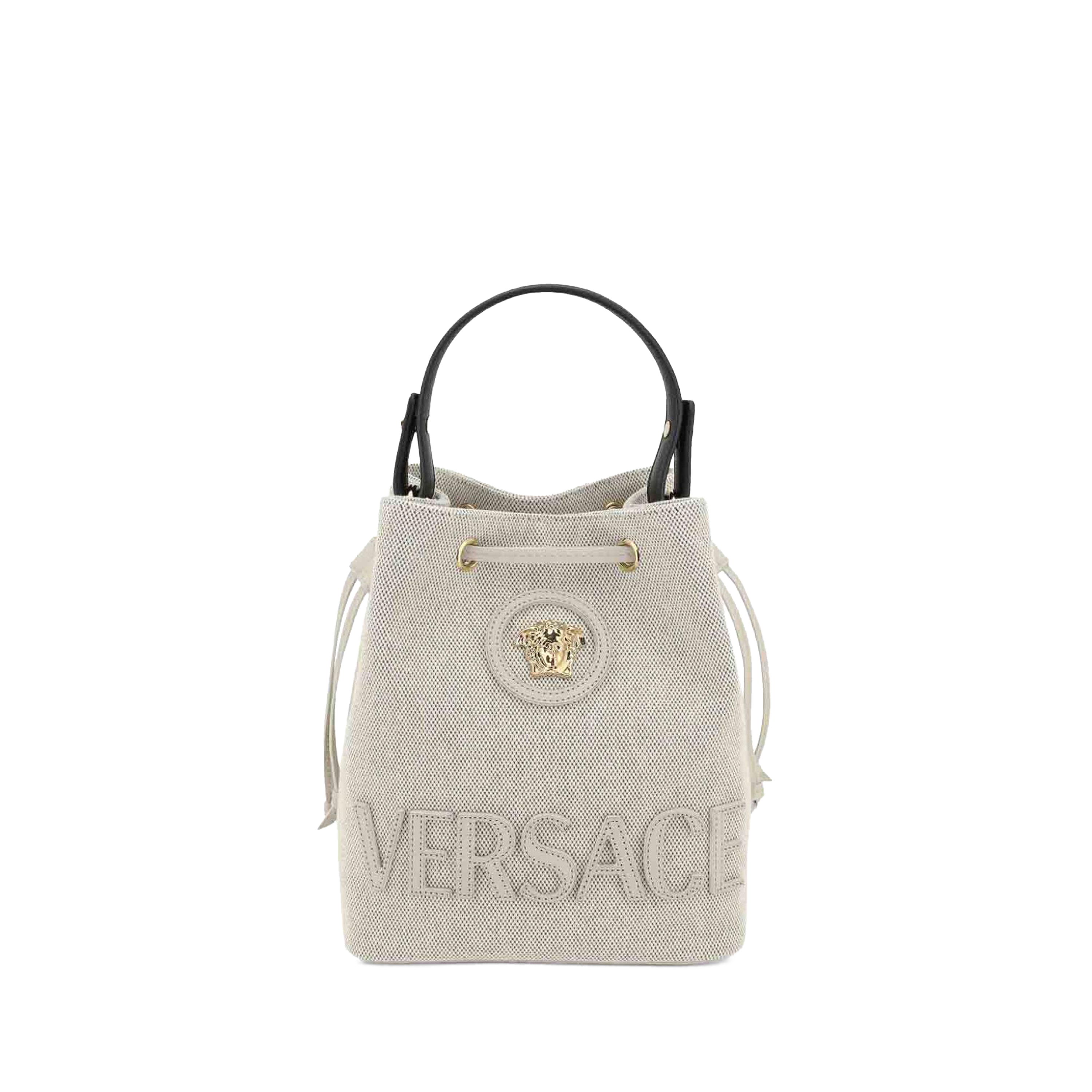 Cartera Beige Versace Bucket La Medusa