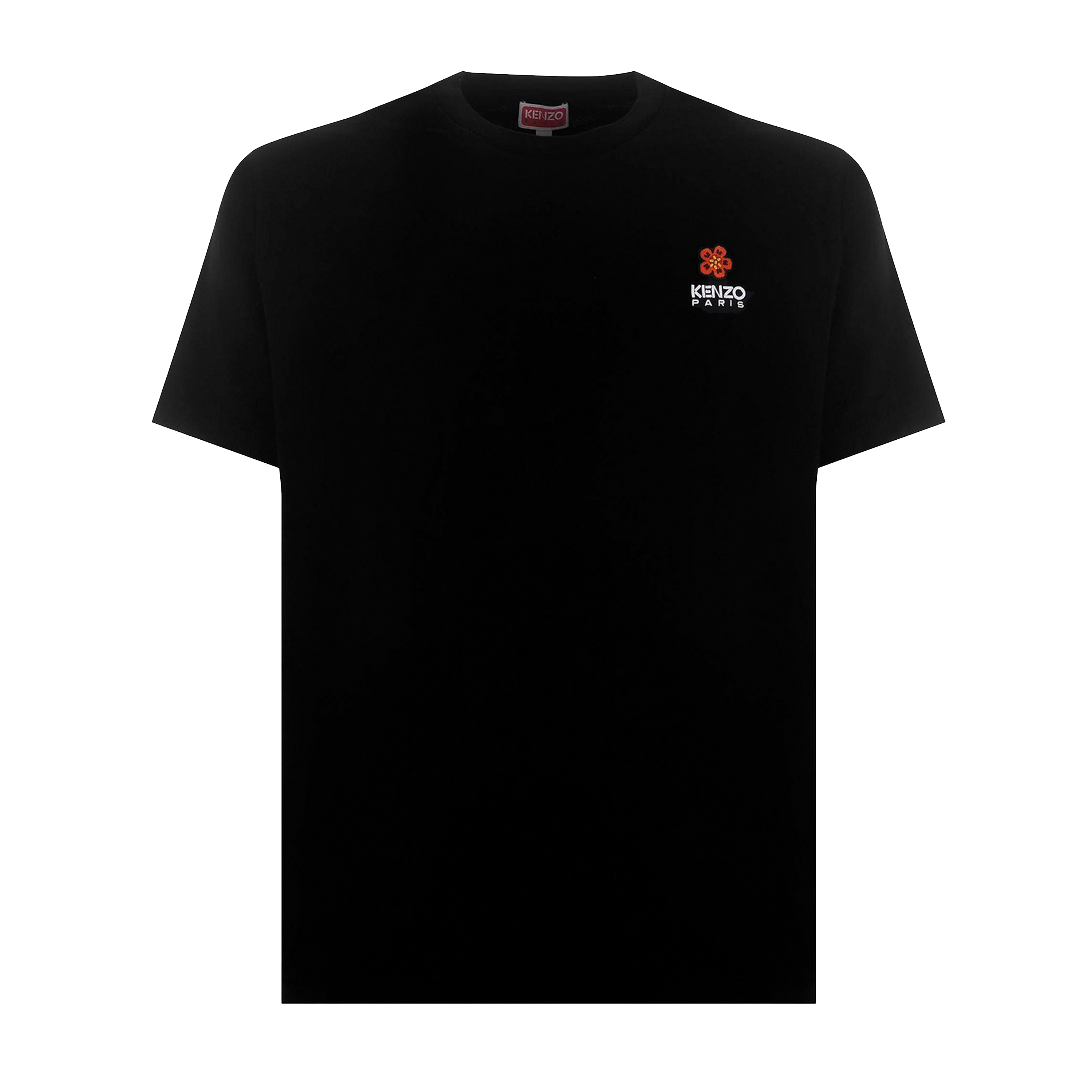 Camiseta Negra Kenzo Flower Logo