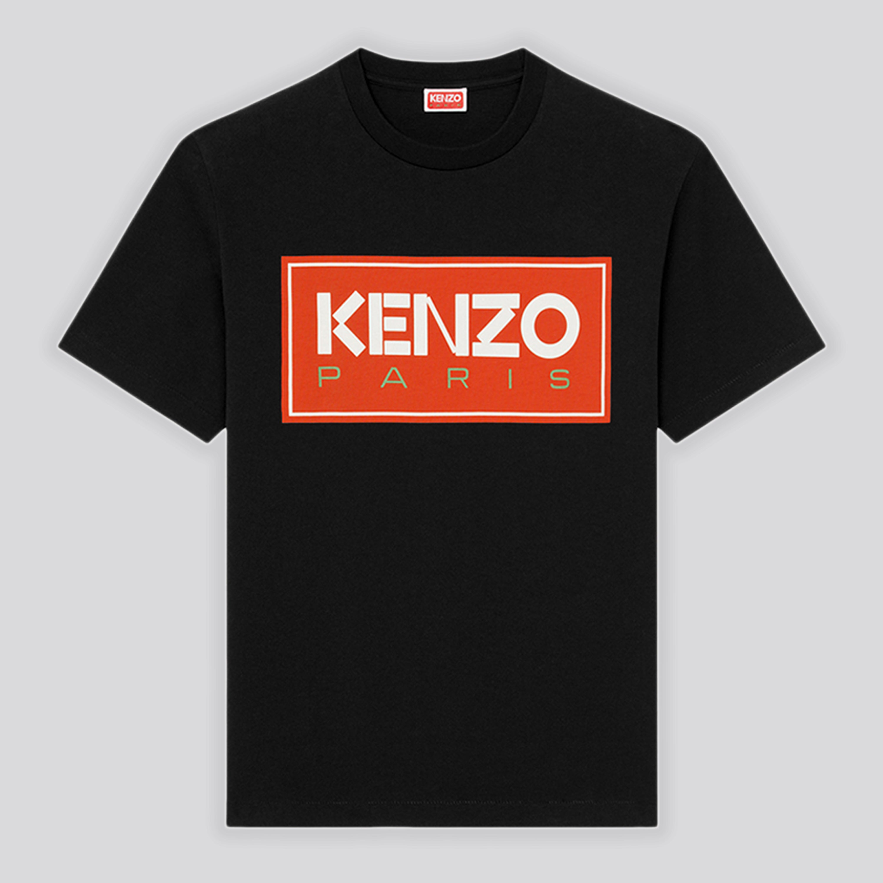 Camiseta Negra KENZO Paris Logo