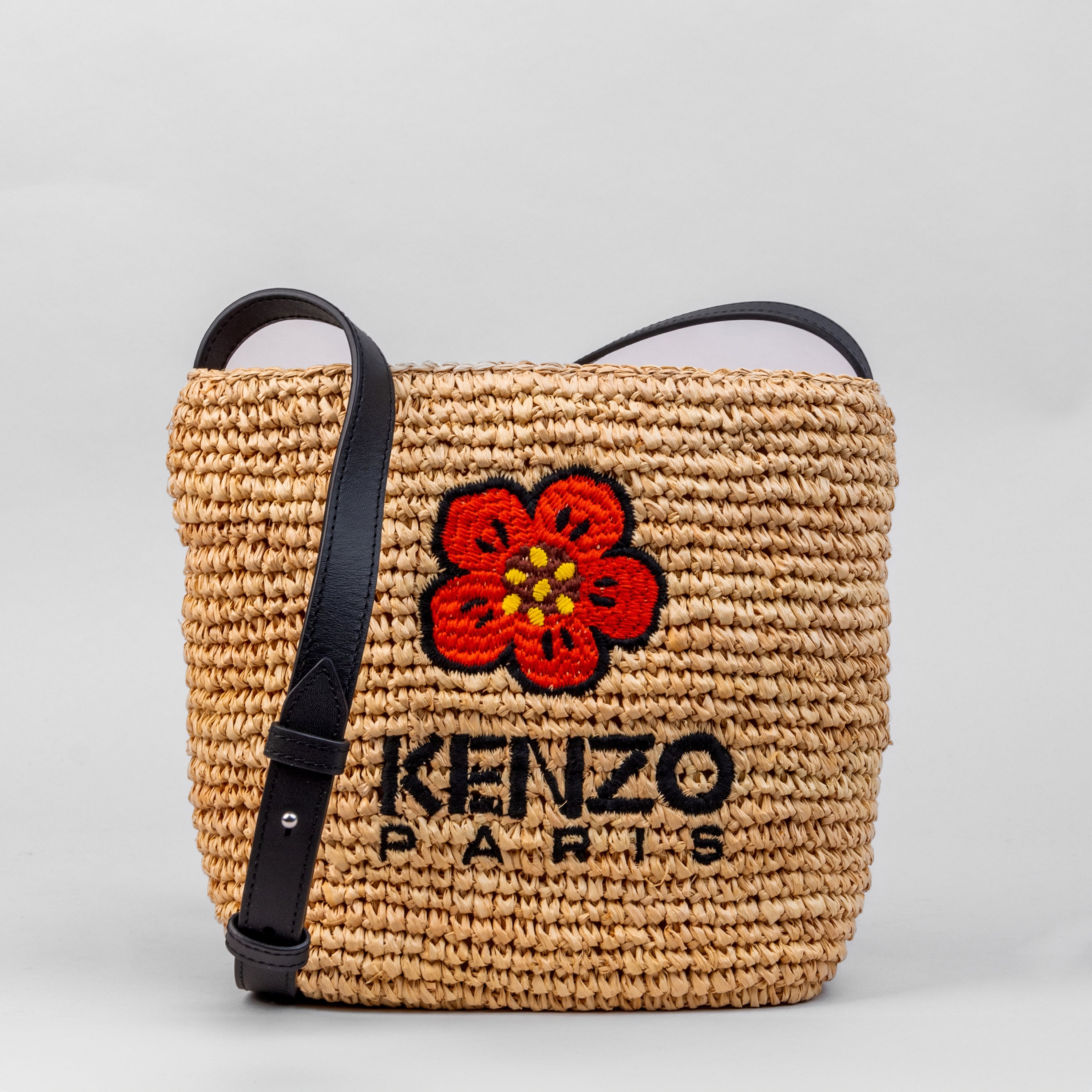 Cartera Beige KENZO Woven Raffia