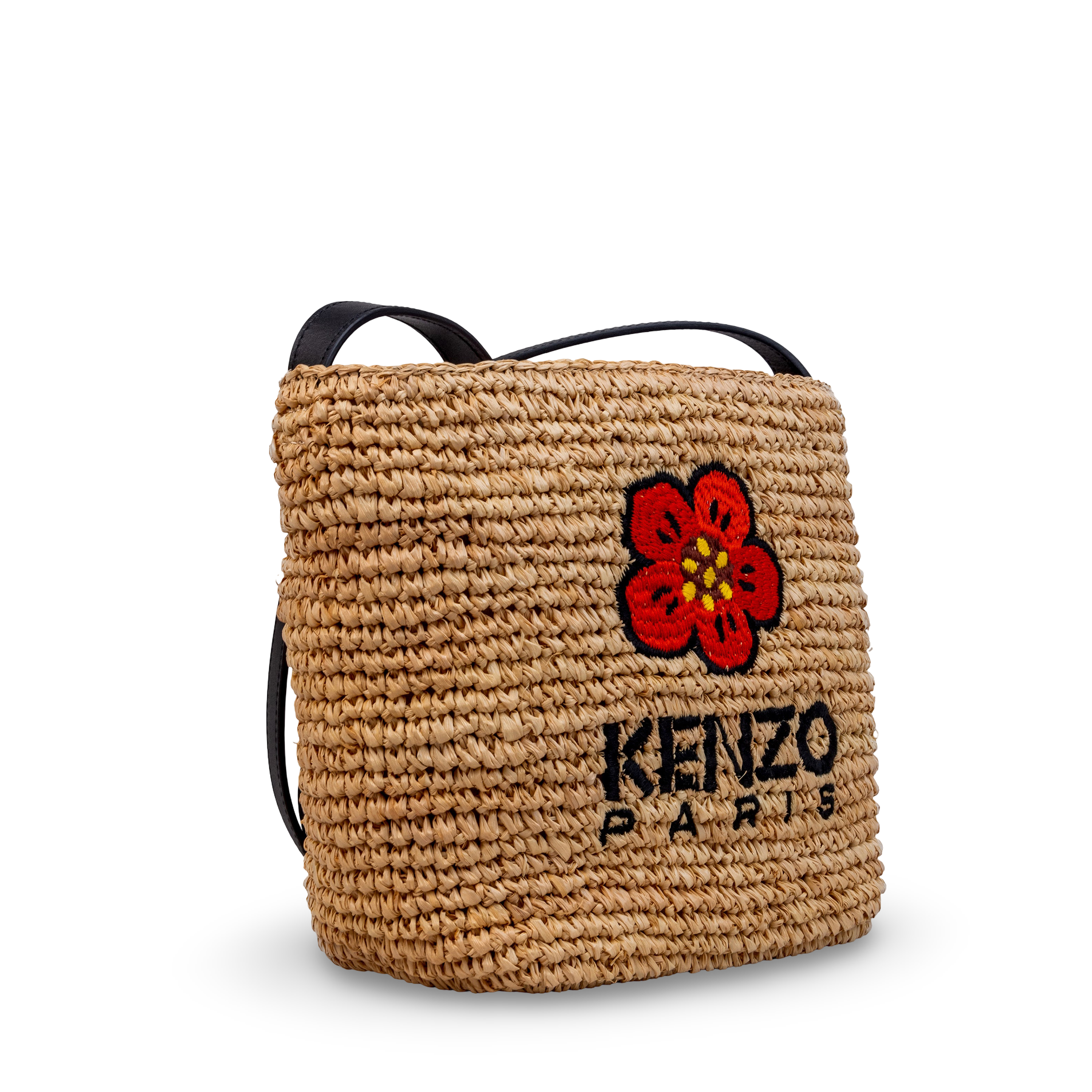 Cartera Beige Kenzo Woven Raffia