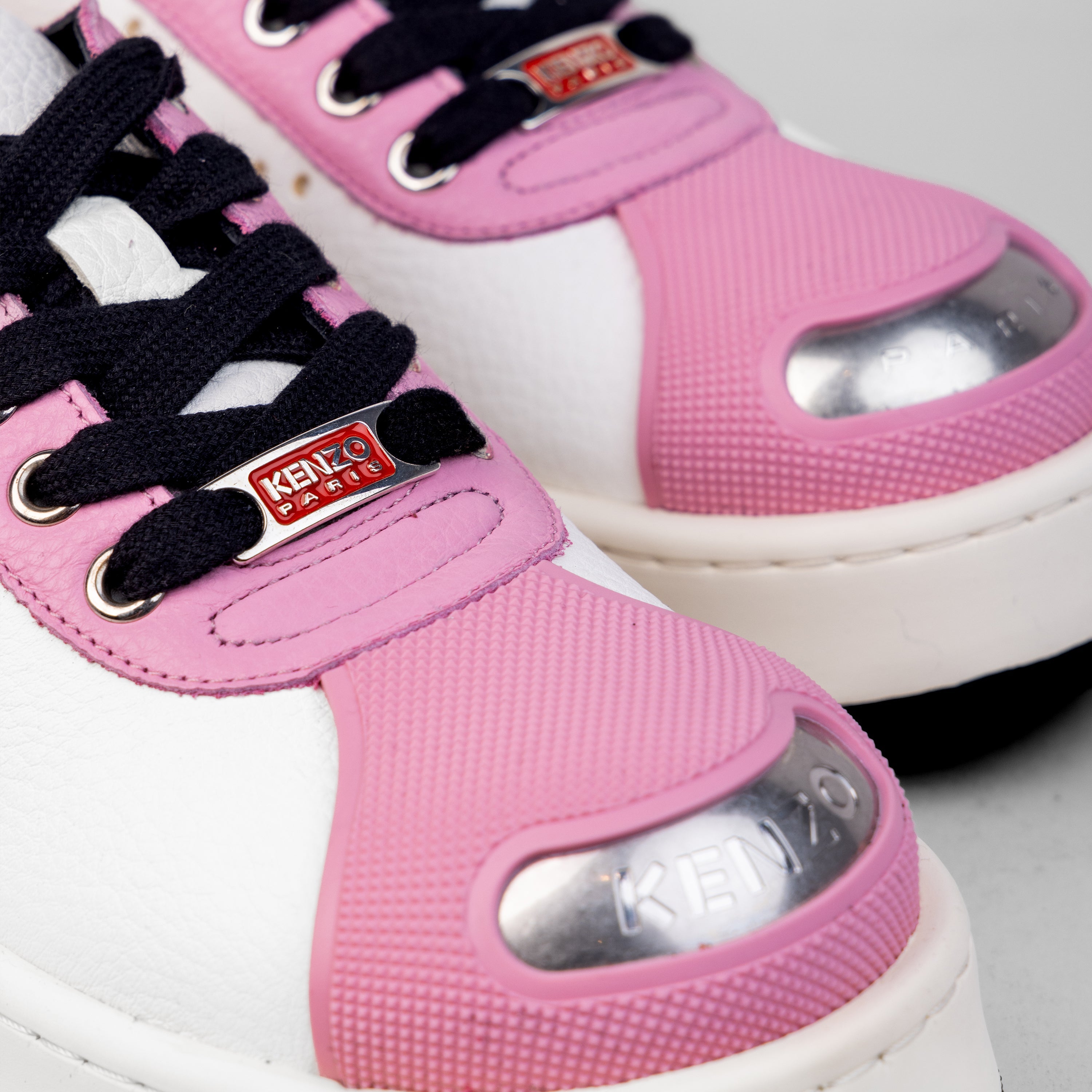 Sneakers Rosado Blanco Kenzo Hoop Trainer