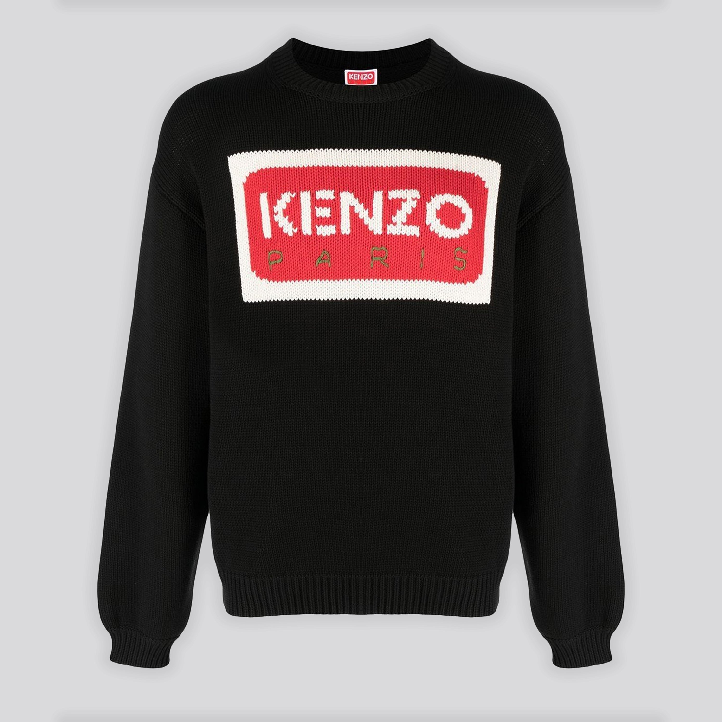 Suéter Negro KENZO Paris Logo
