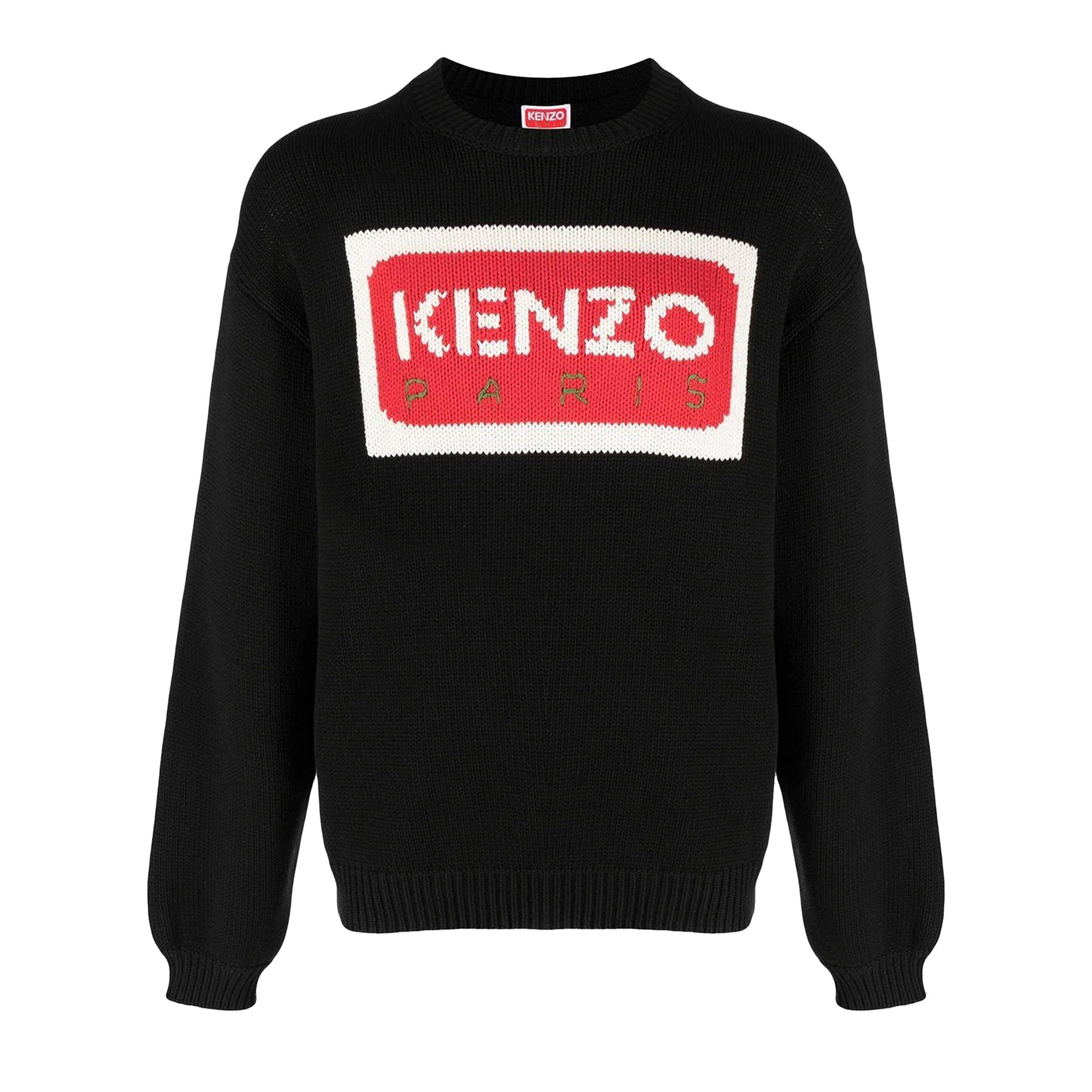 Suéter Negro Kenzo Paris Logo