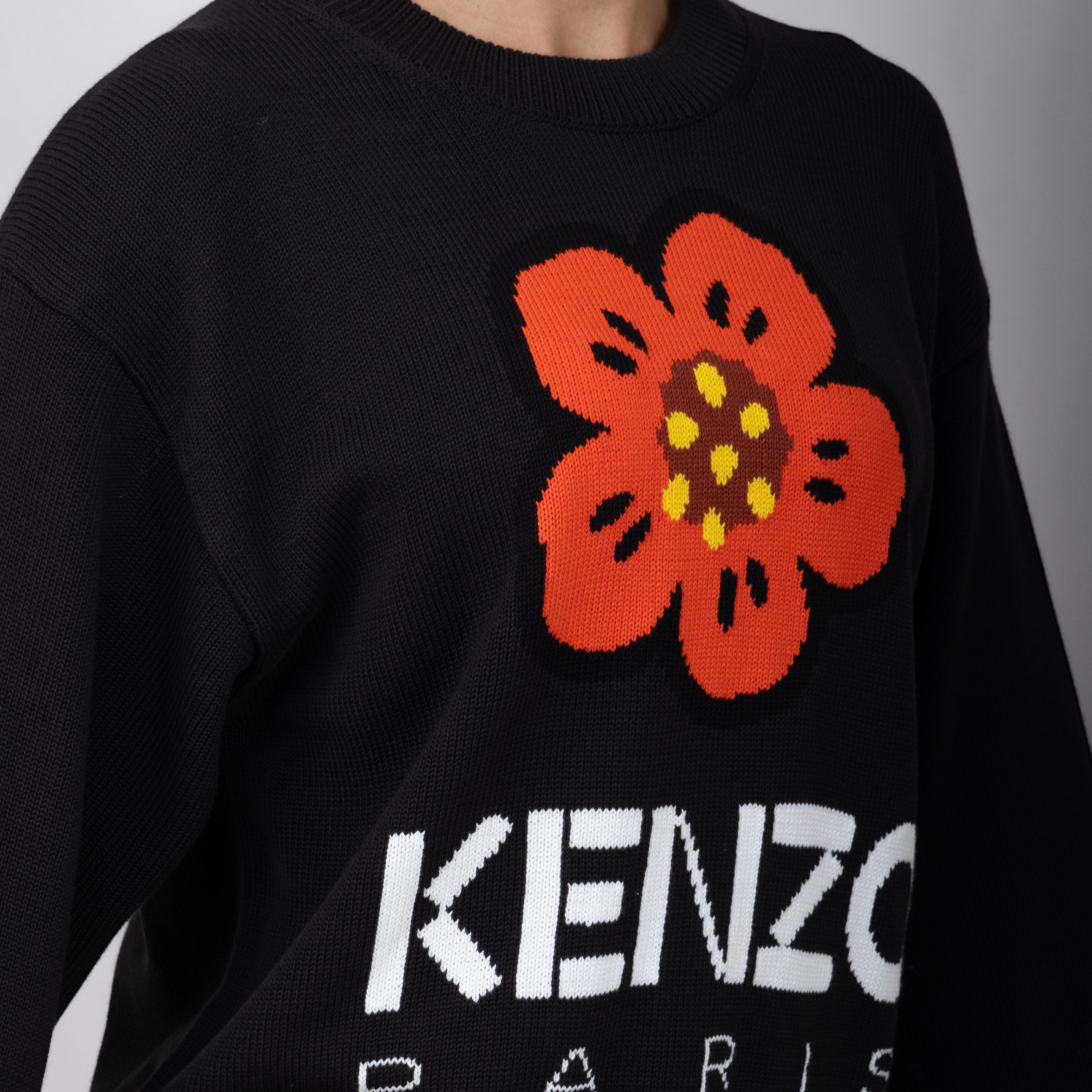 Sueter Negro KENZO Flower W