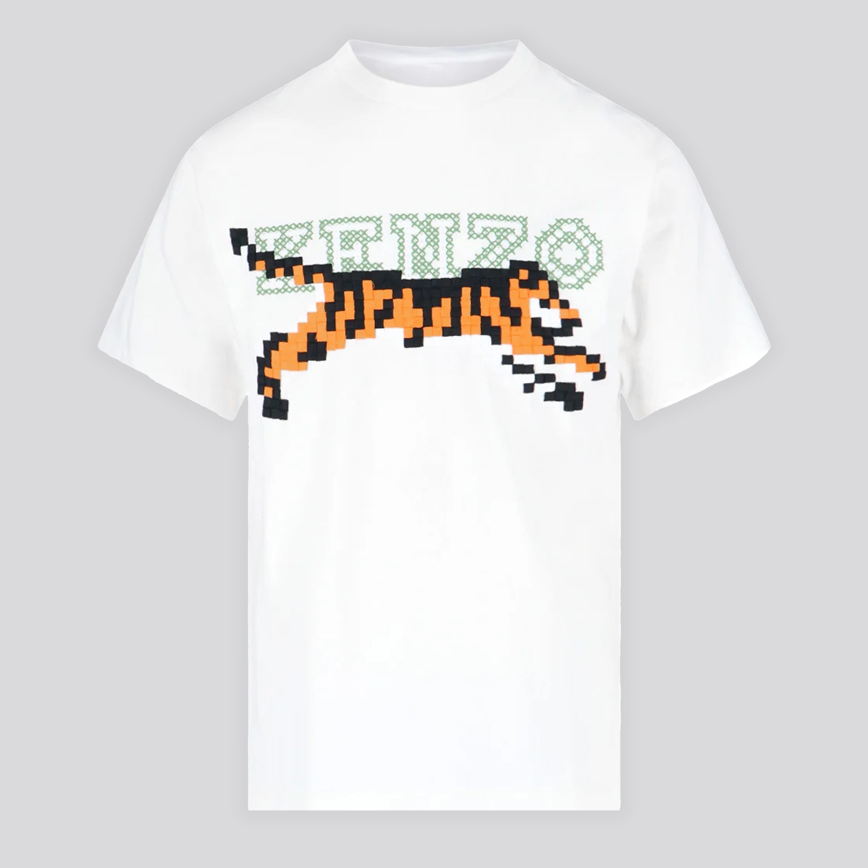 Camiseta Blanca KENZO Logo Tiger