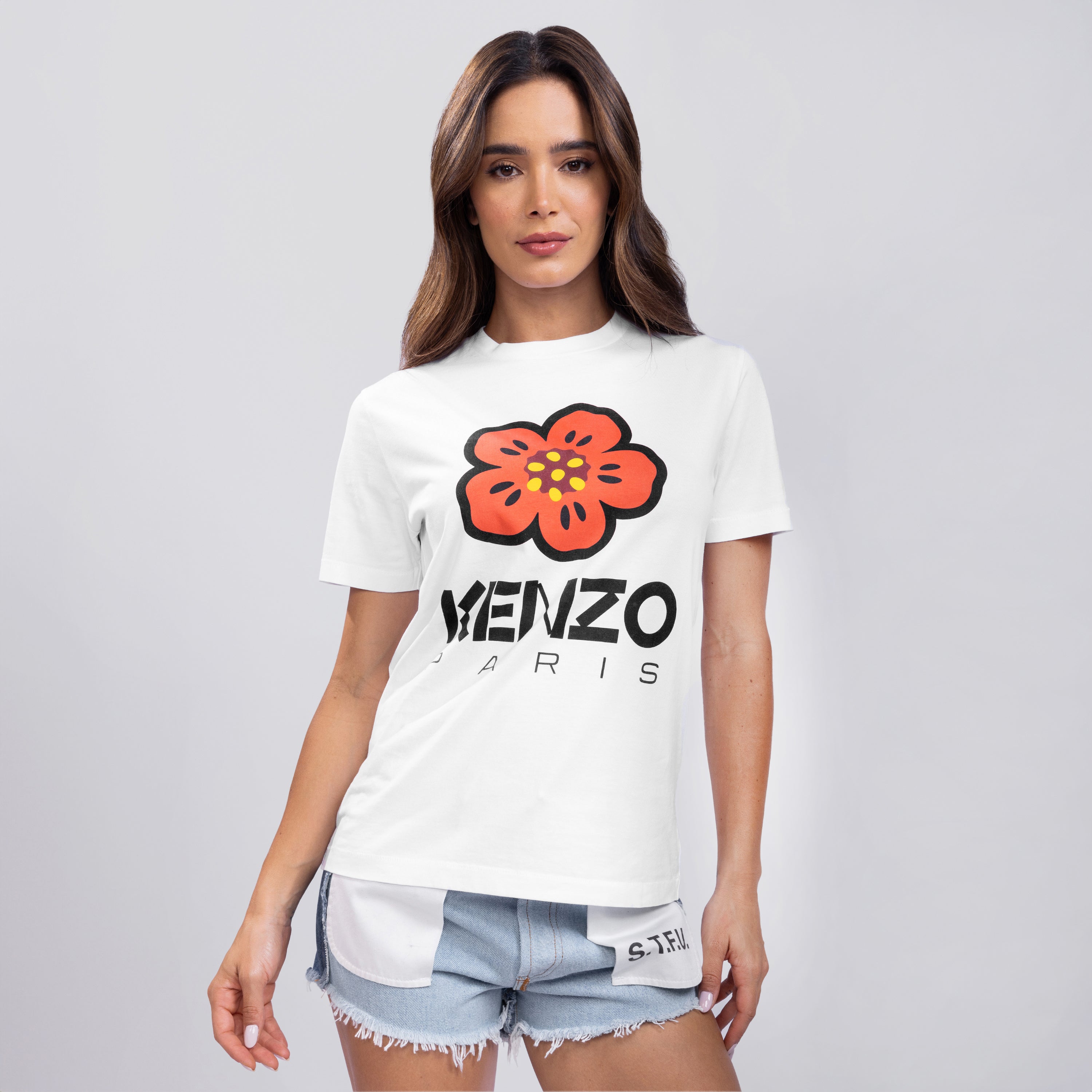 Camiseta Blanca KENZO Boke Flower