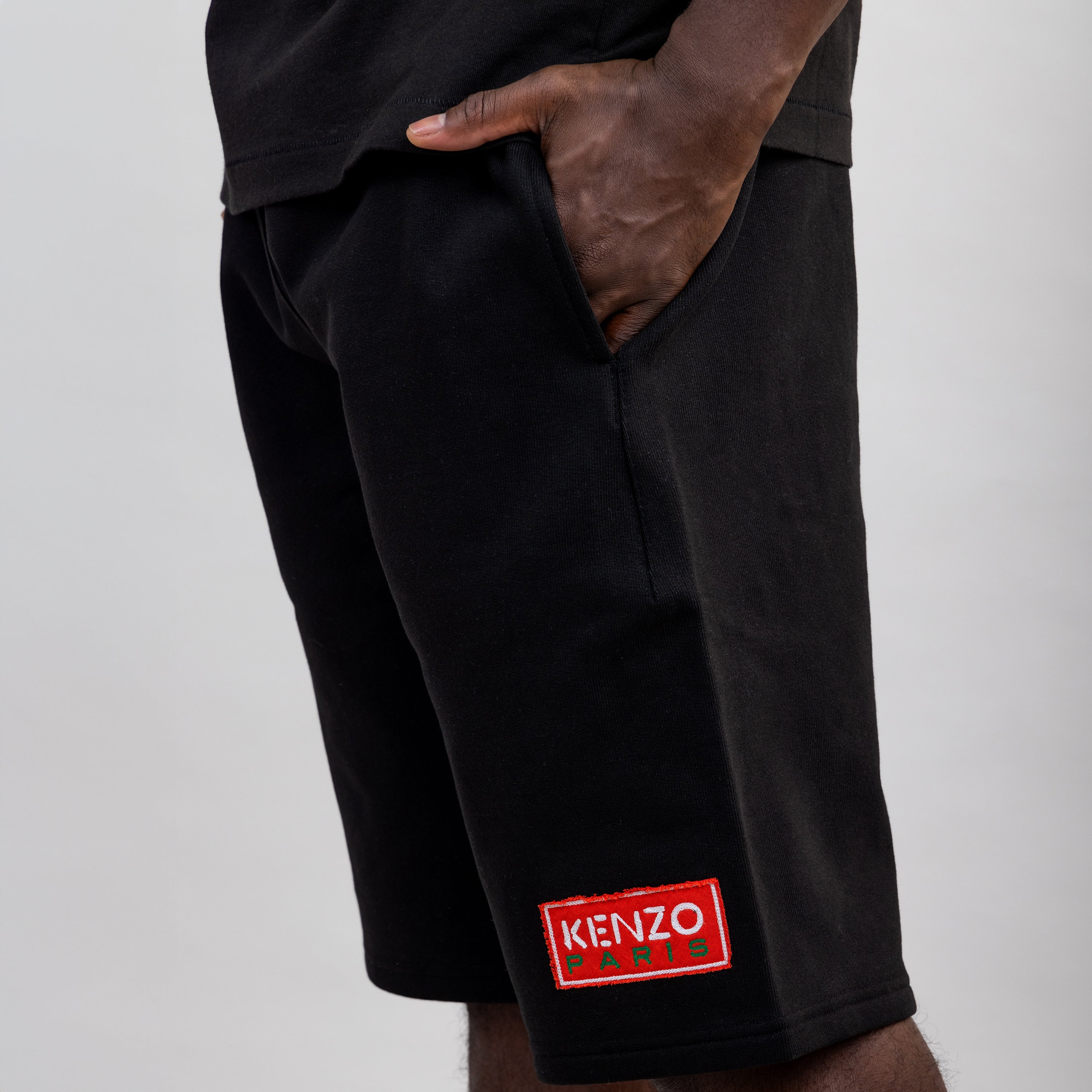 Pantaloneta Negro Kenzo Paris Logo