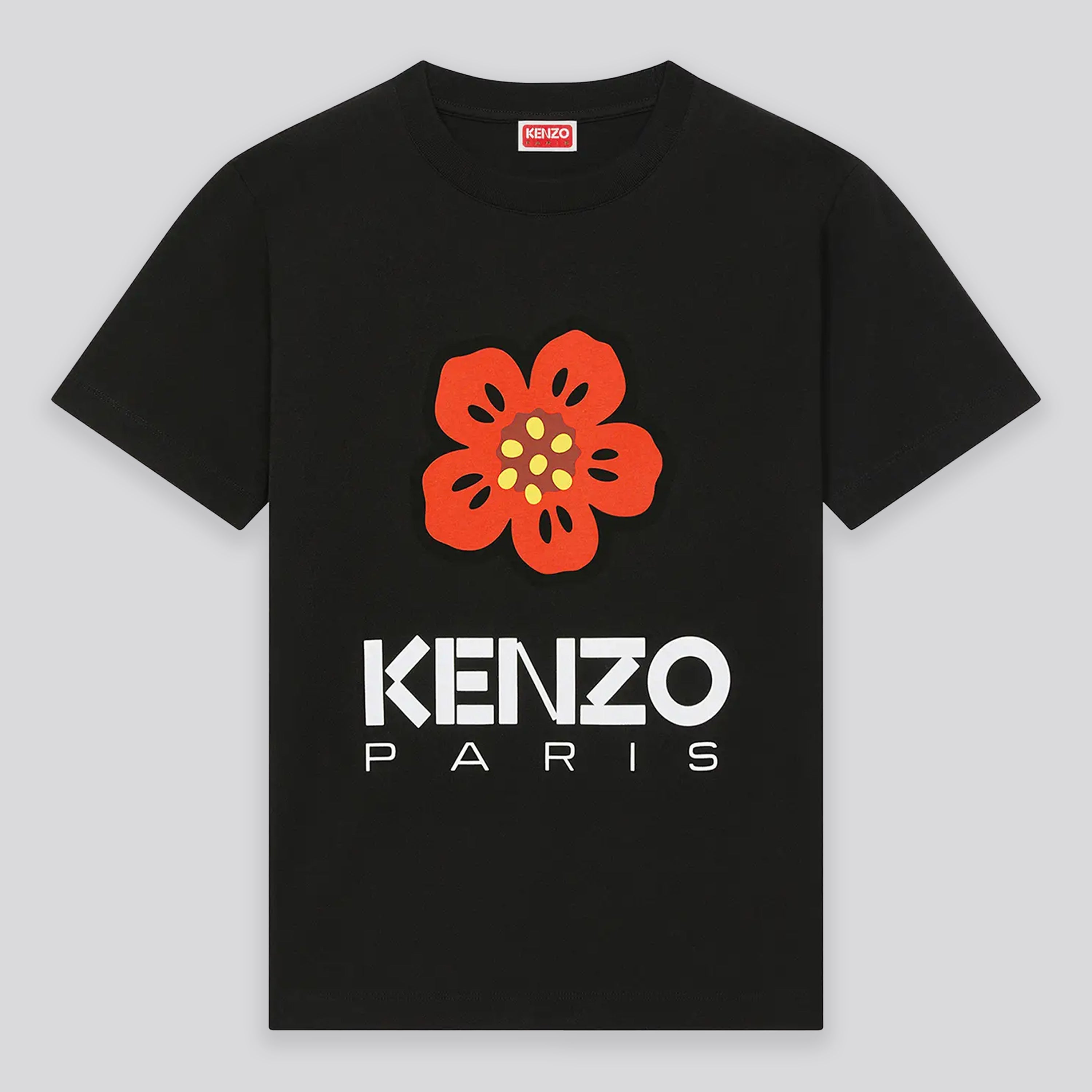 Camiseta Negra KENZO Boke Flower