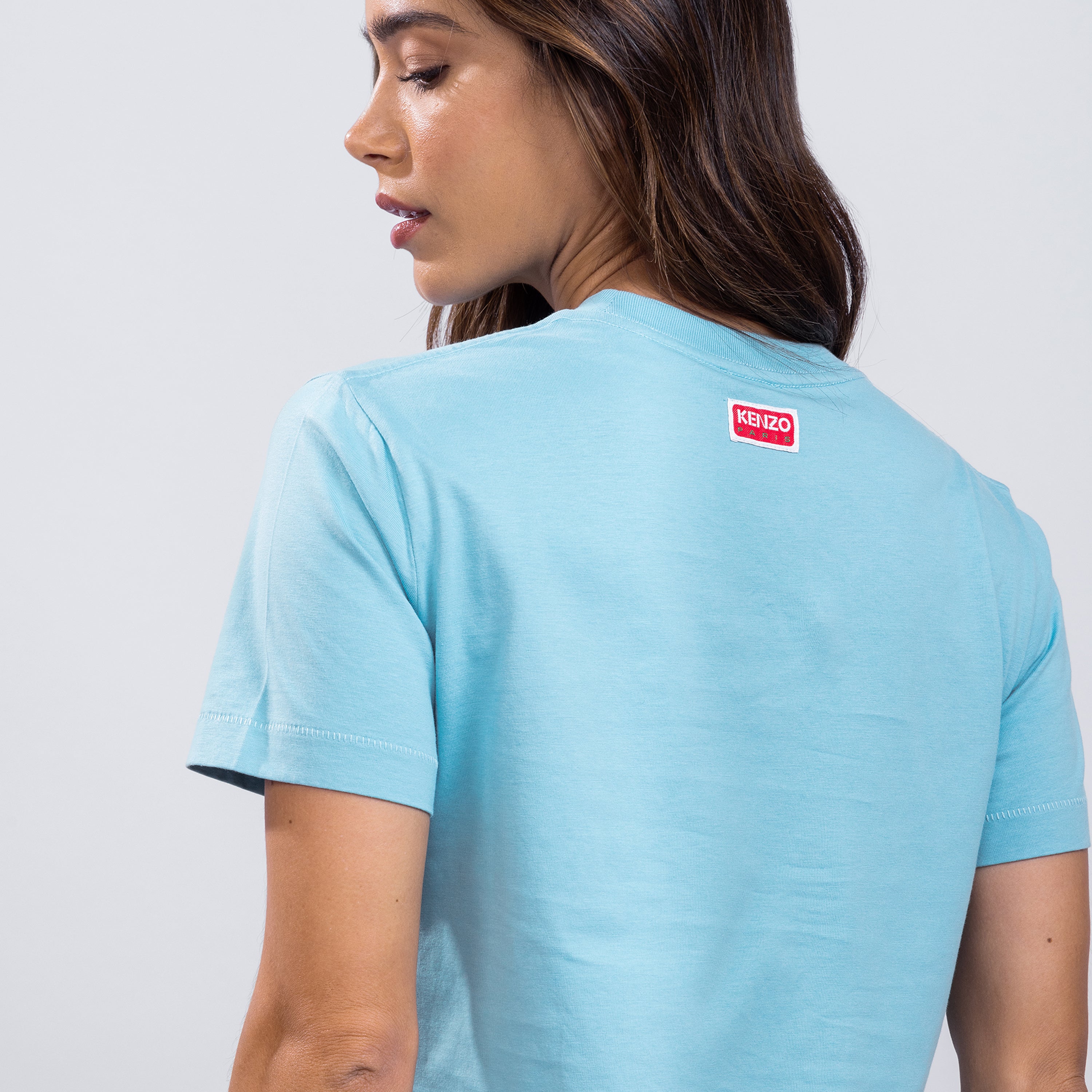 Camiseta Celeste Kenzo Boke Flower