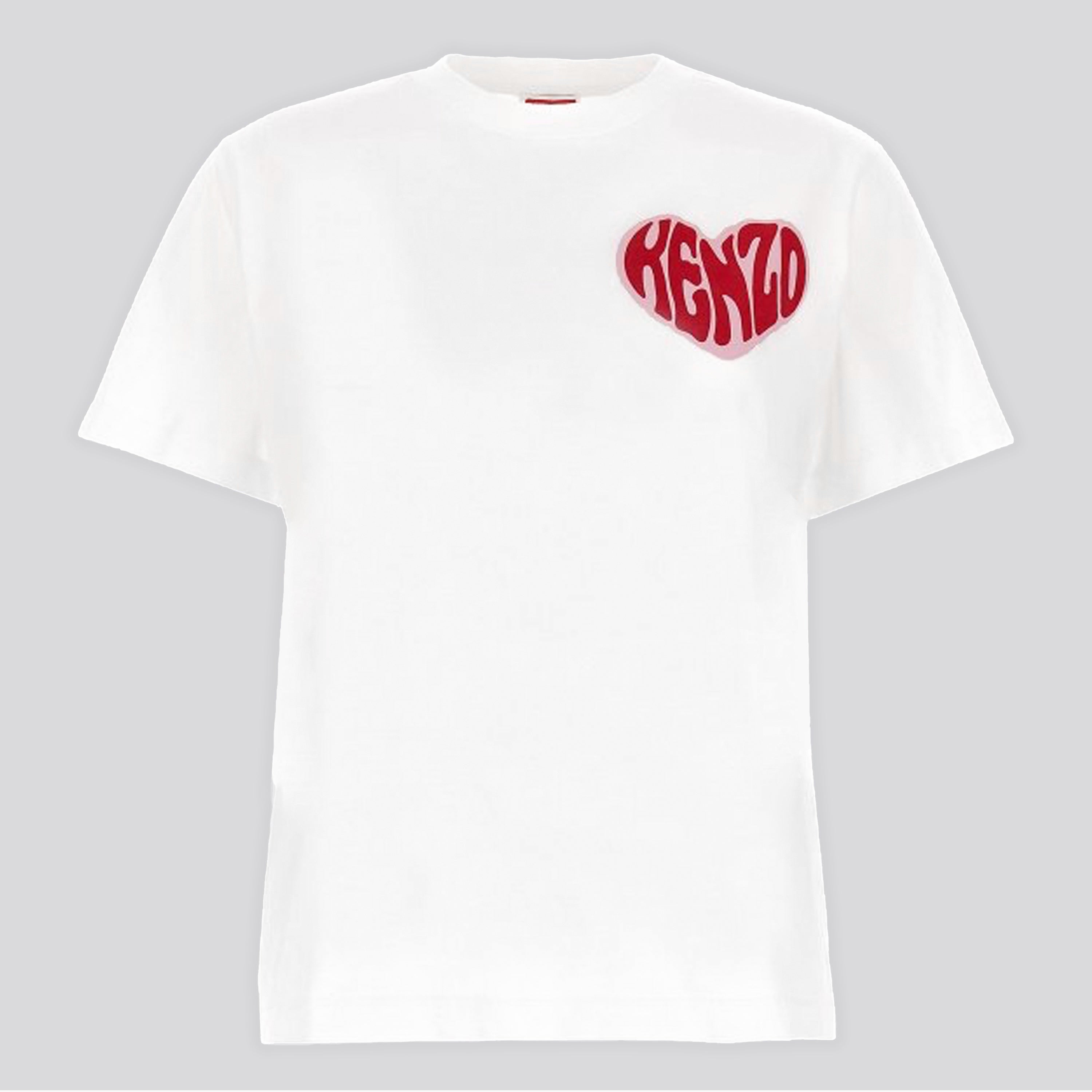 Camiseta Blanca KENZO Heart Back