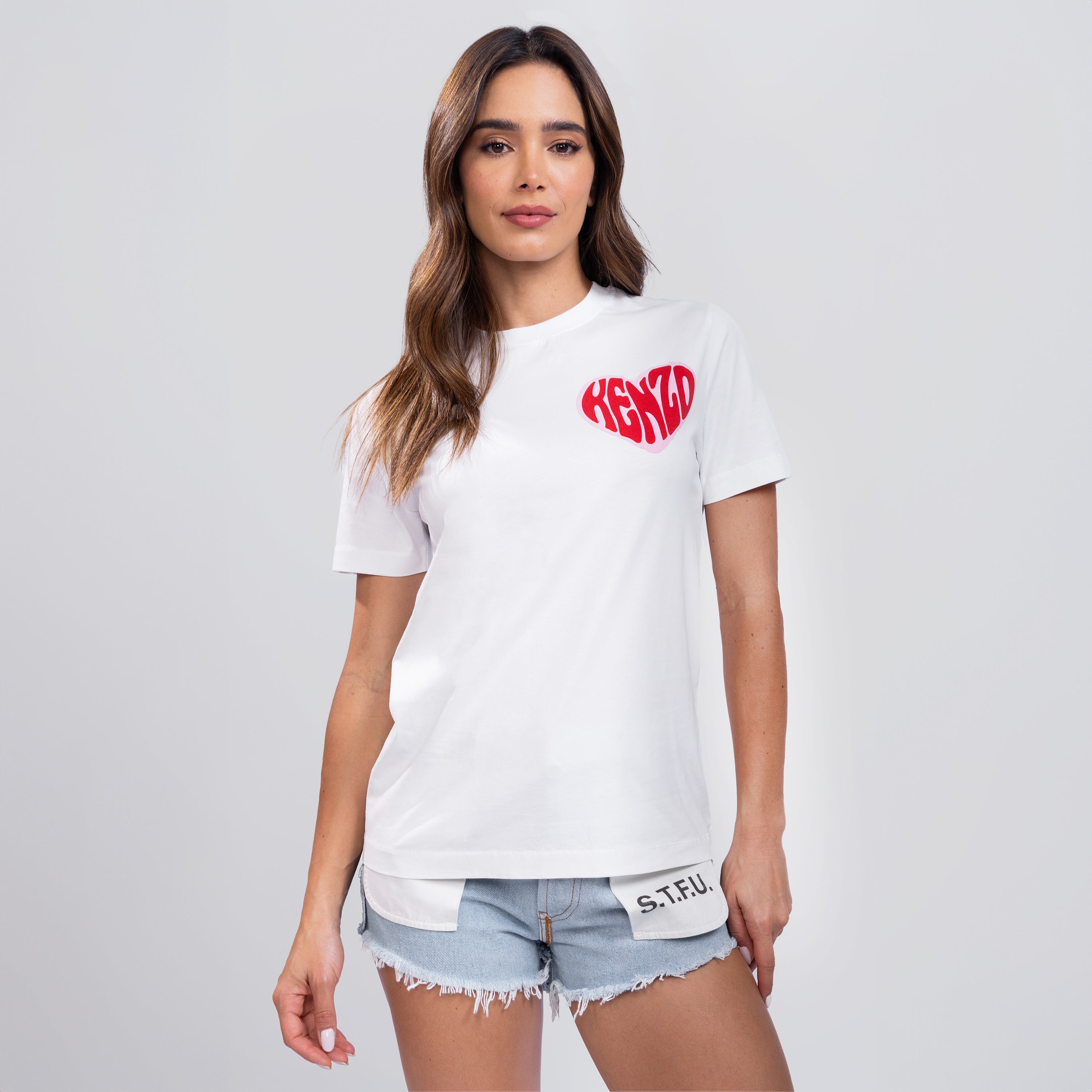 Camiseta Blanca KENZO Heart Back