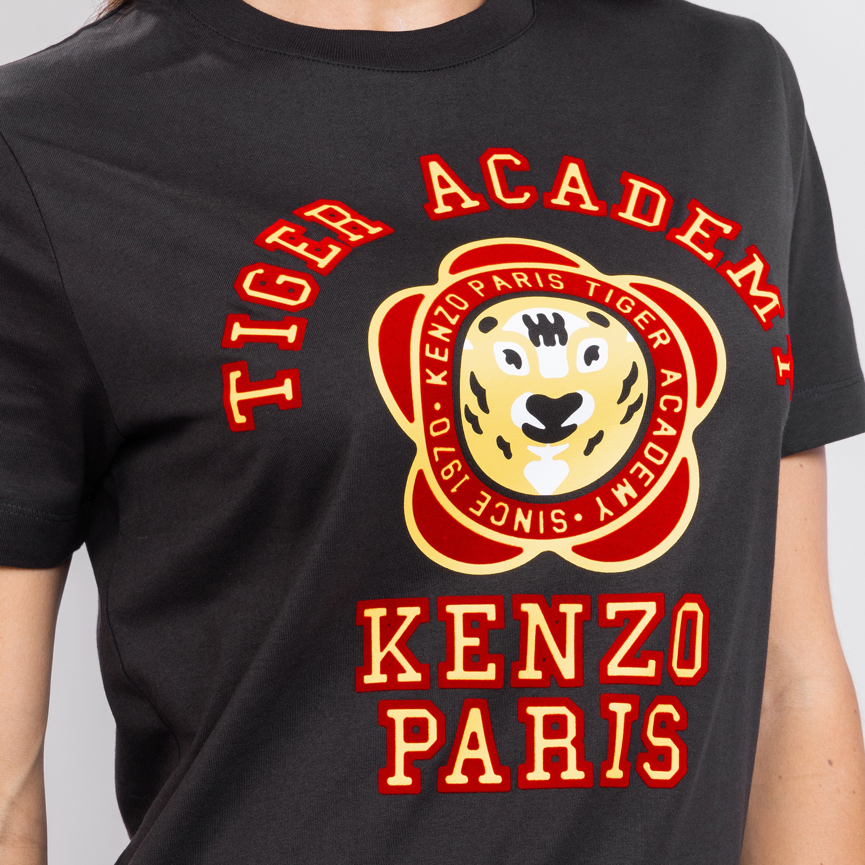 Camiseta Negra Kenzo Tiger Academy