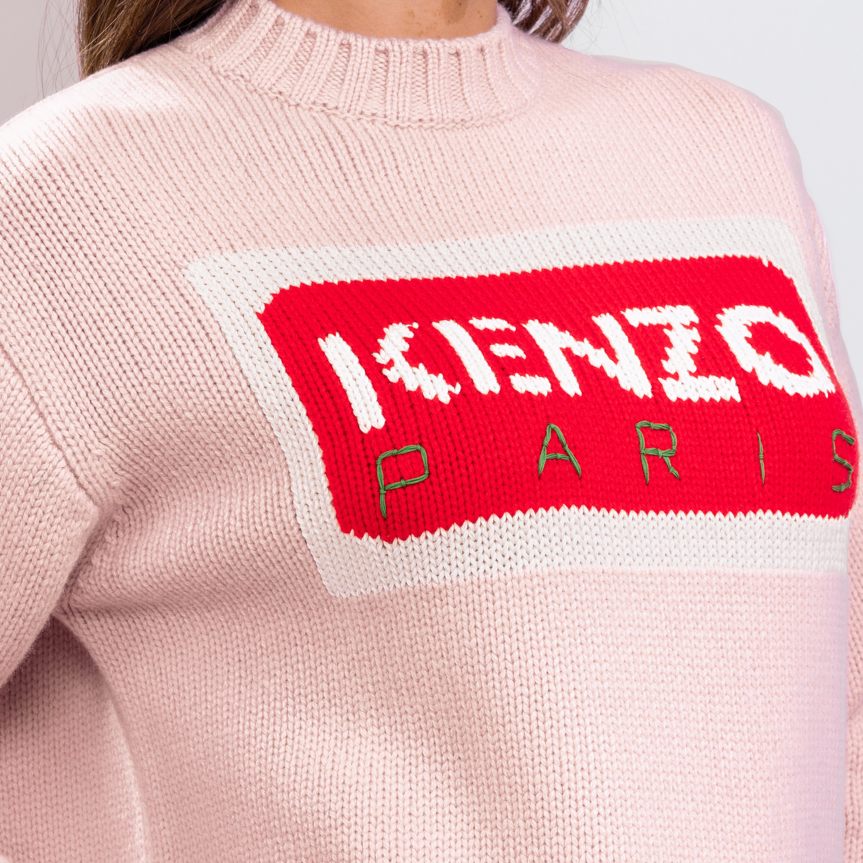 Buzo Rosado Kenzo Paris Logo